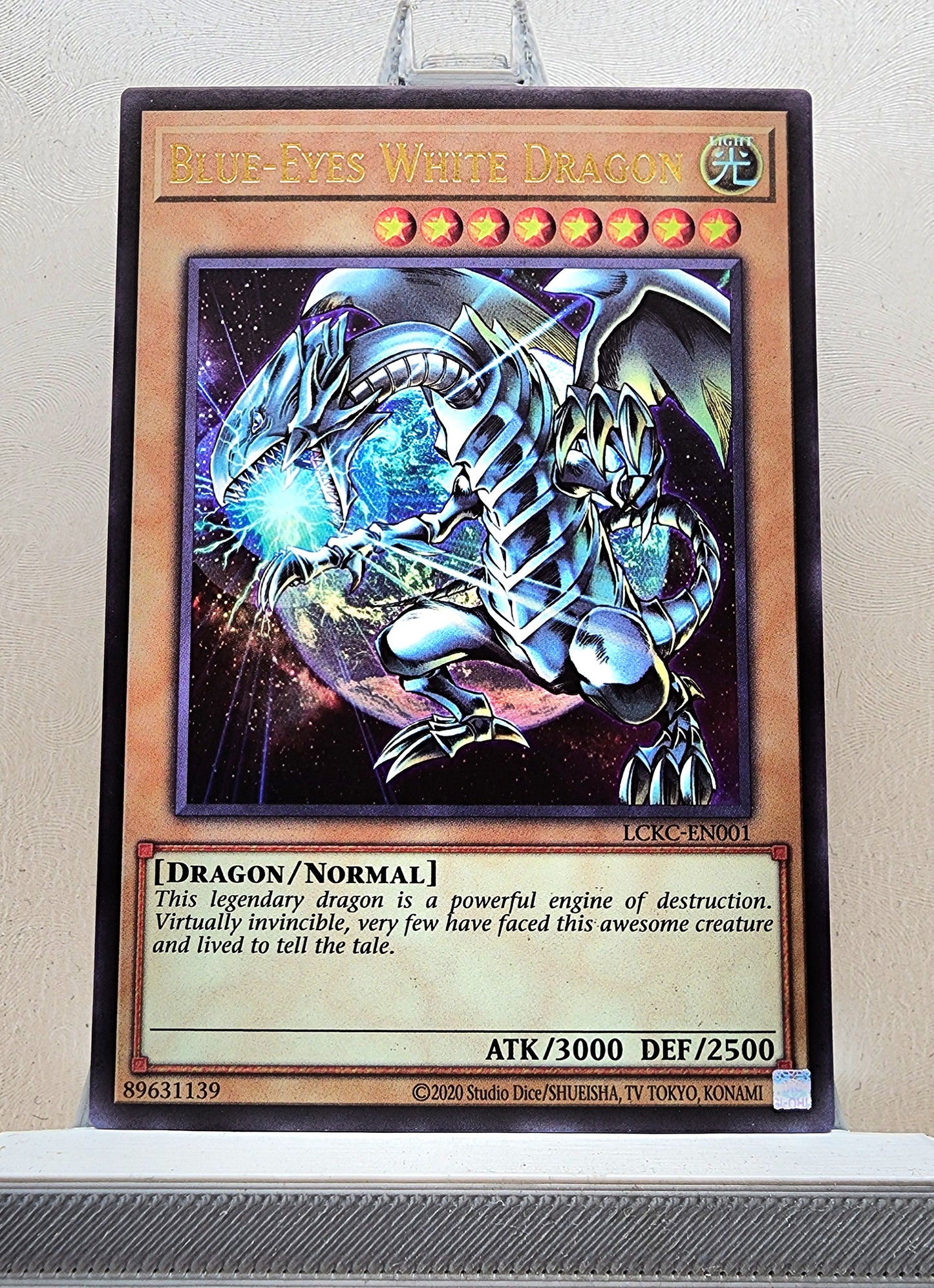 Yugioh! 1x Blue-Eyes White Dragon Earth Background (LCKC - Ultra Rare) Unli Edition