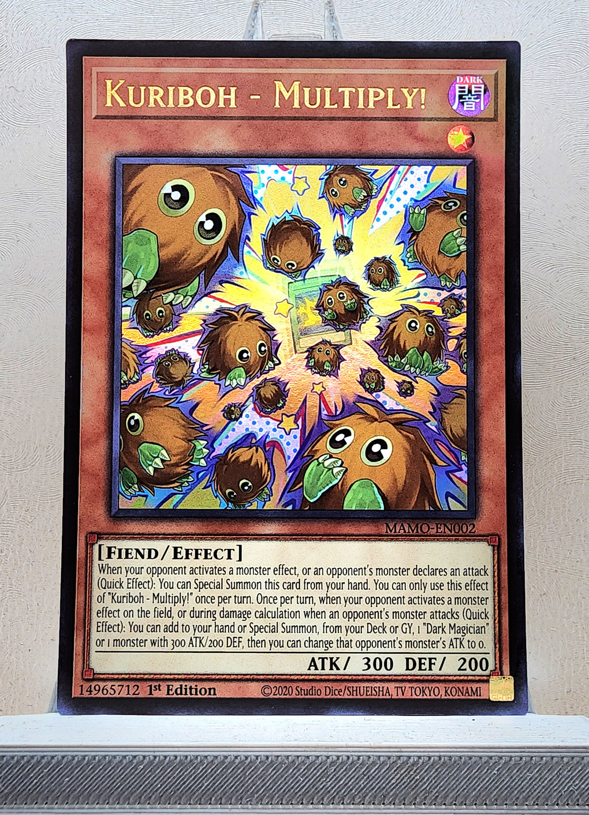 Yugioh! 1x Kuriboh - Multiply (MAMO - Ultra Rare) 1st Edition