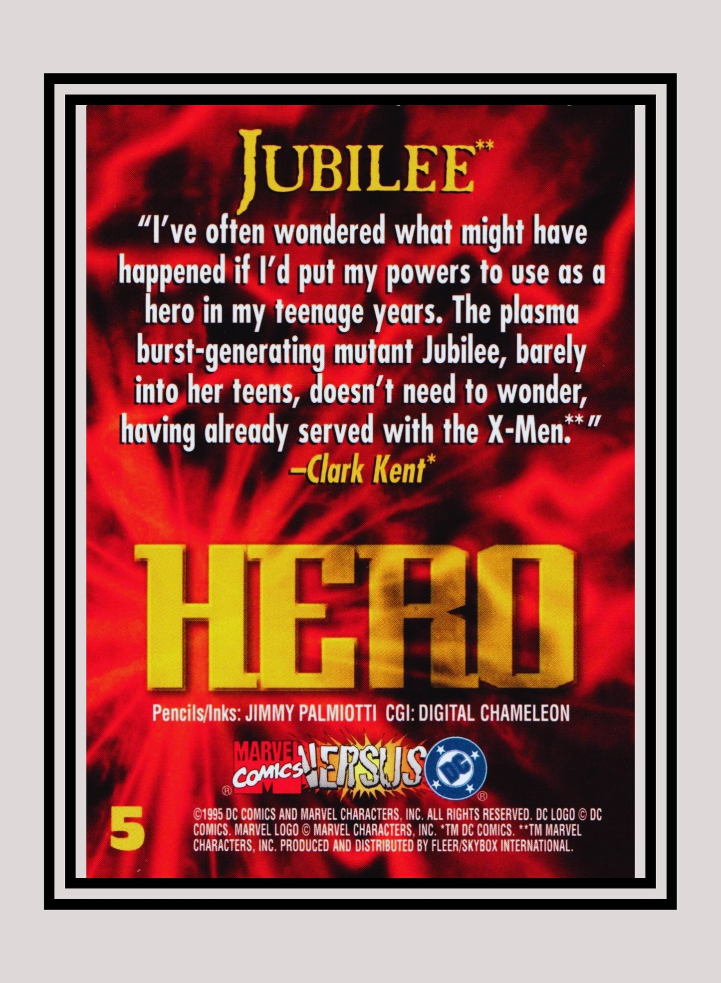 Marvel! 1x Jubilee - Base (#005 - 1995 Fleer DC vs. Marvel Comics)