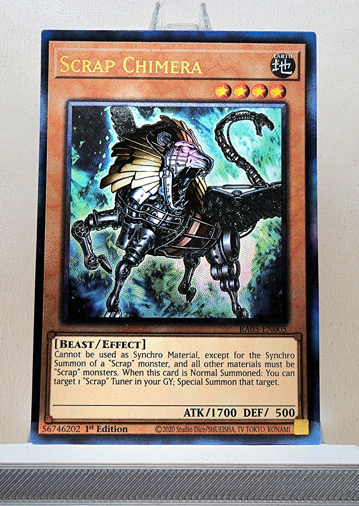 Yugioh! 1x Scrap Chimera (RA05 - Prismatic Ultimate Rare) 1st Edition