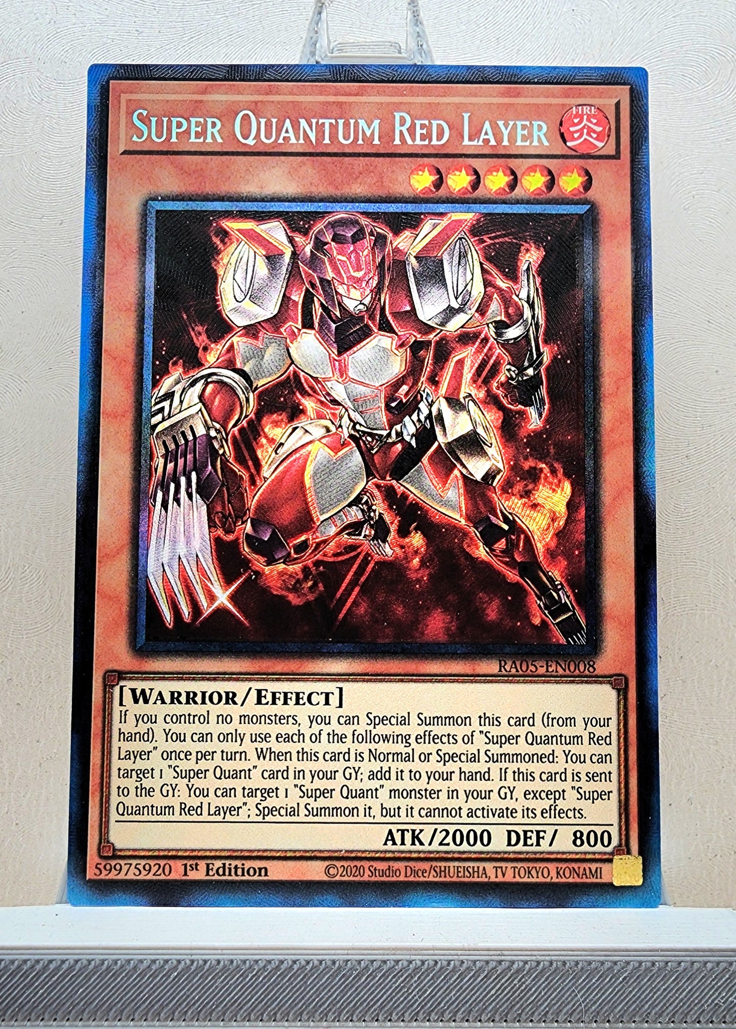Yugioh! 1x Super Quantum Red Layer (RA05 - Prismatic Collectors Rare) 1st Edition
