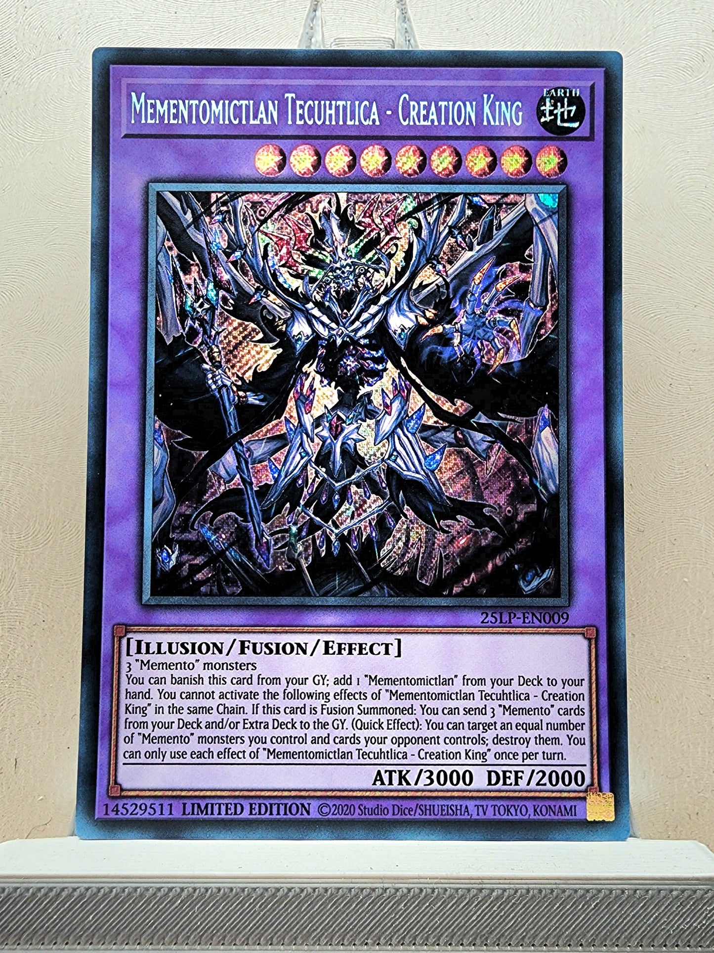 Yugioh! 1x Mementomictlan Tecuhtlica - Creation King (25LP - Secret Rare) Limited Edition