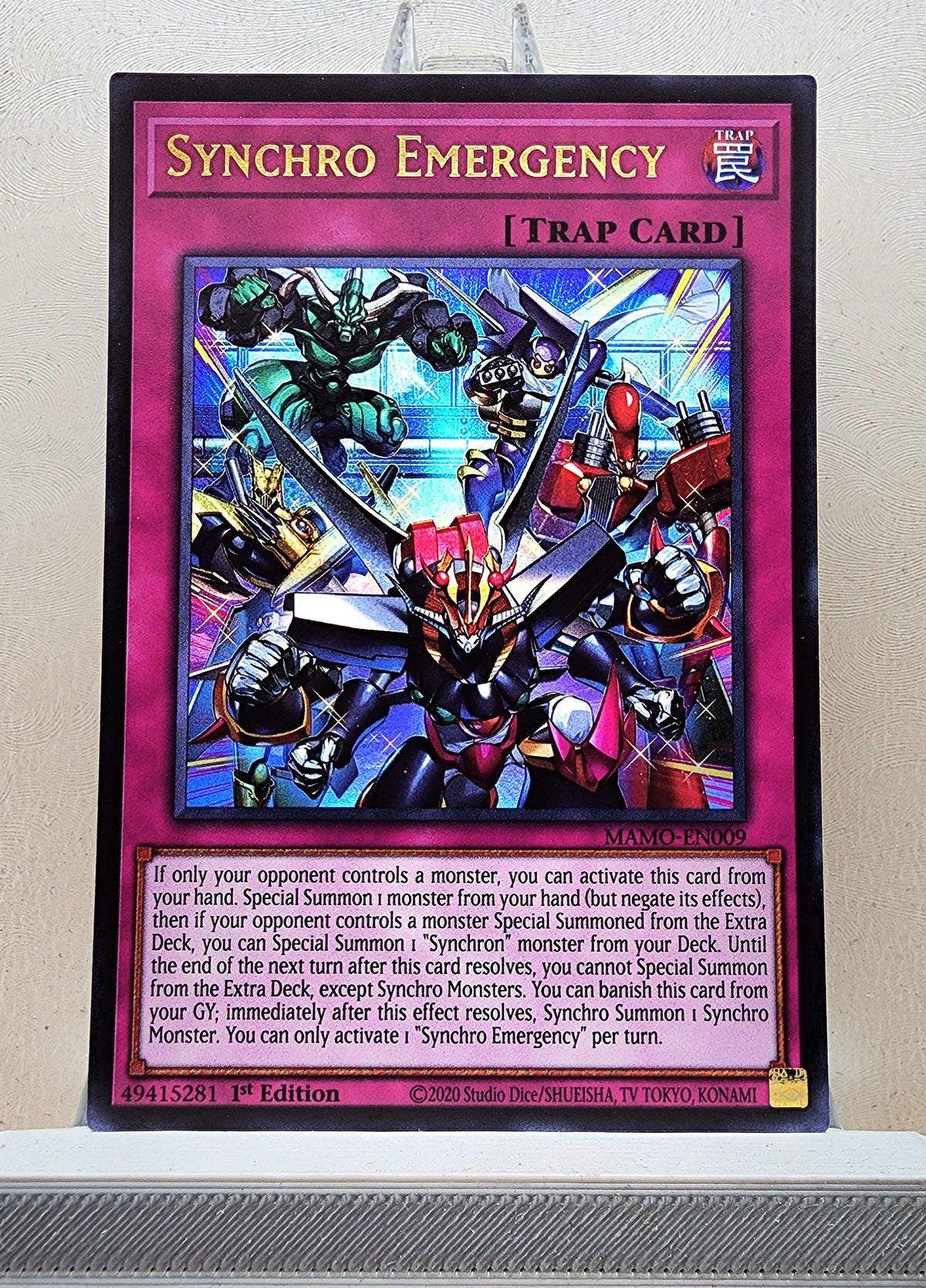 Yugioh! 1x Synchro Emergency (MAMO - Ultra Rare) 1st Edition