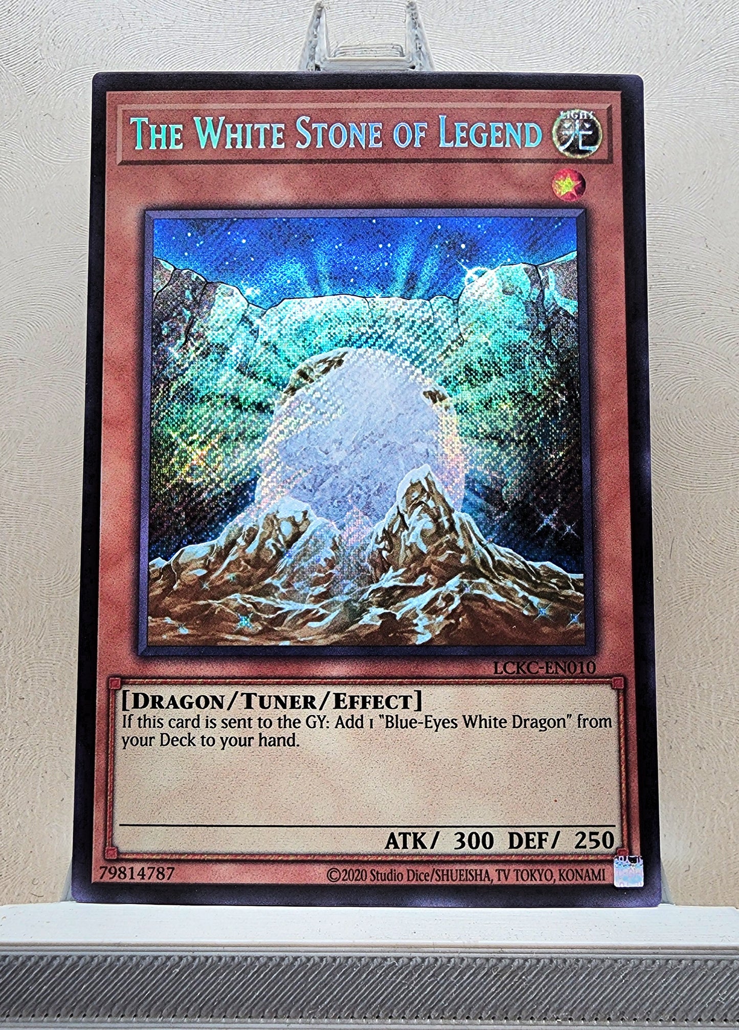 Yugioh! 1x The White Stone of Legend (LCKC - Secret Rare) 1st/Unli Edition