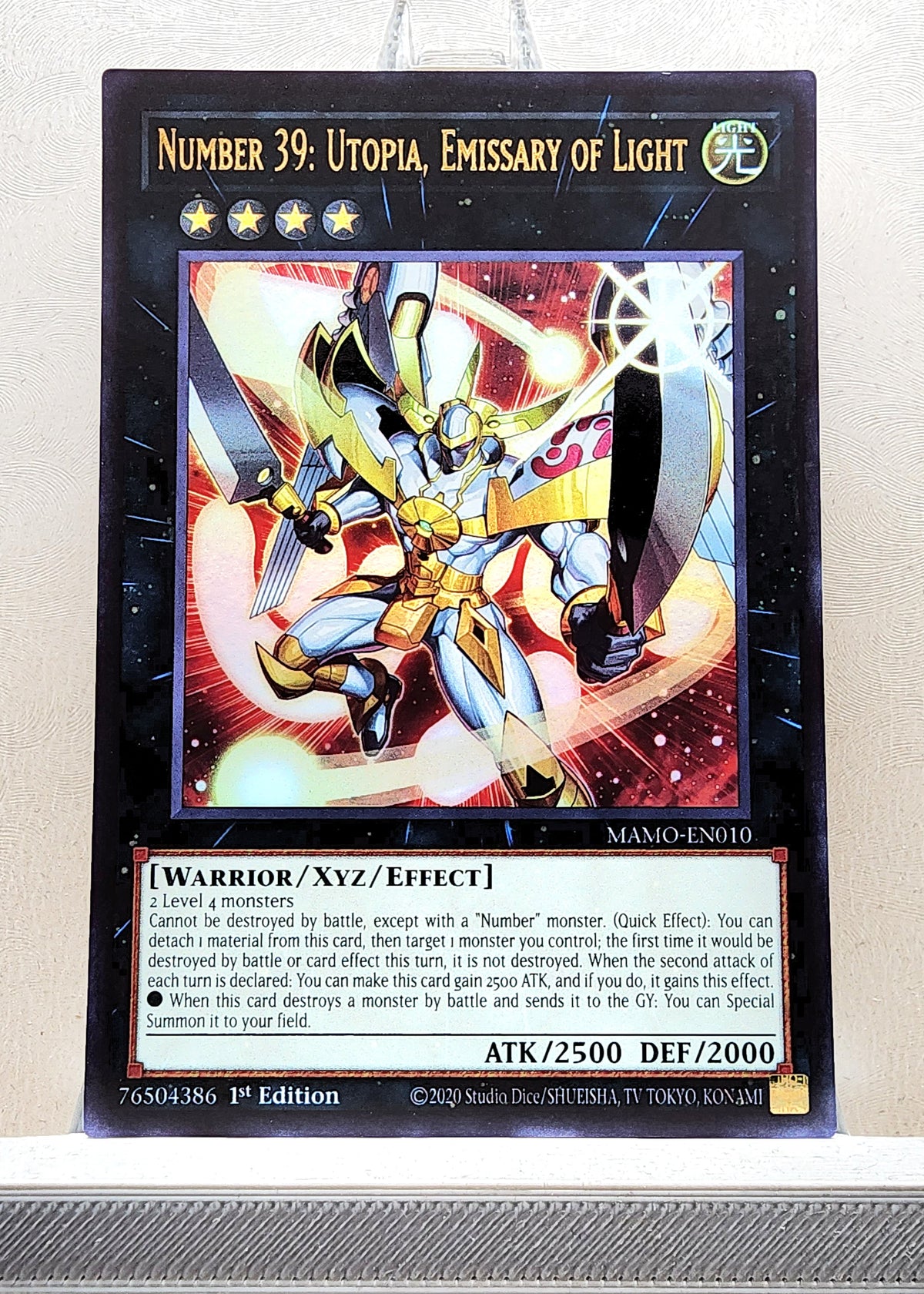 Yugioh! 1x Number 39: Utopia, Emissary of Light (MAMO - Ultra Rare) 1st Edition