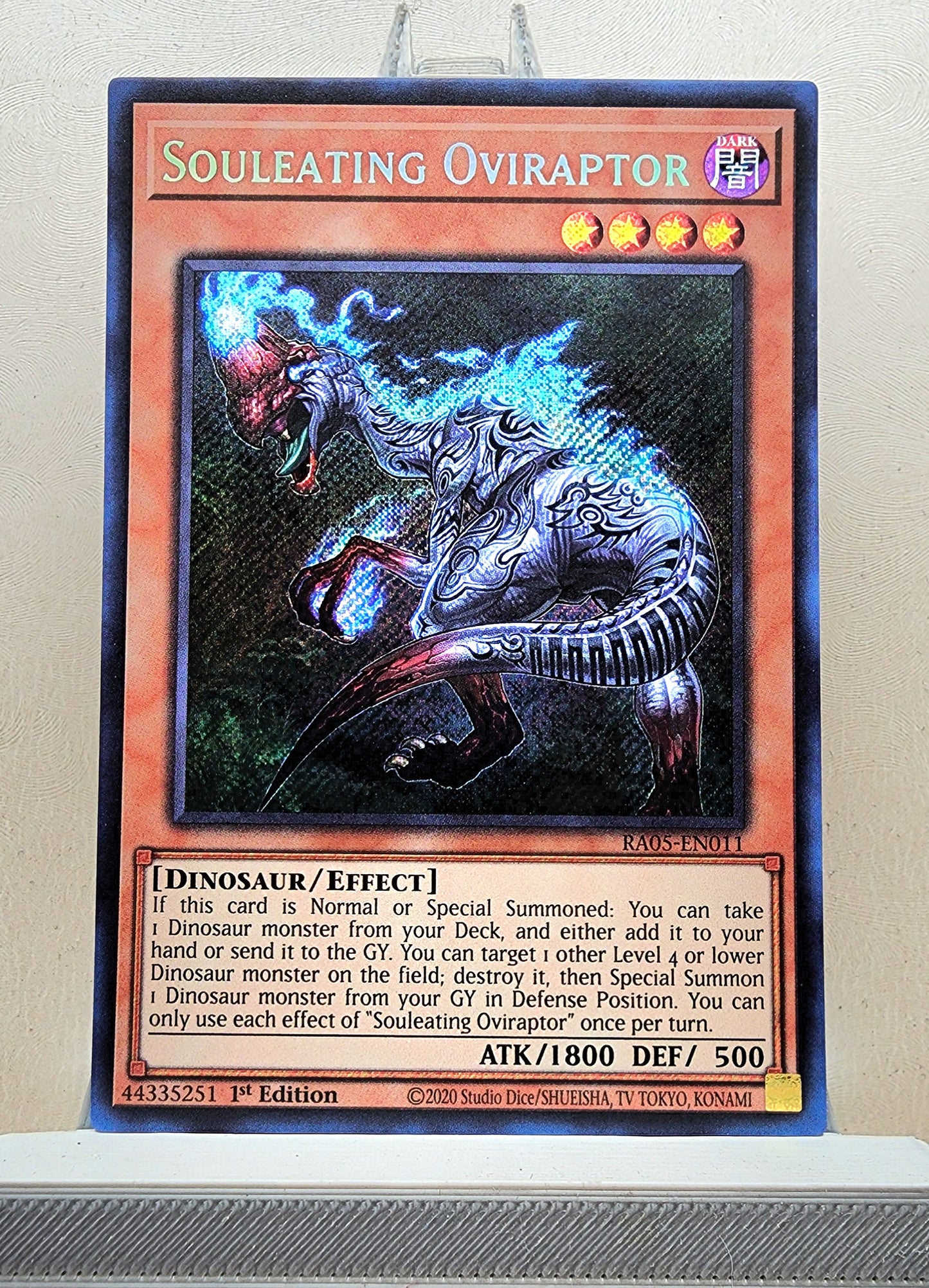 Yugioh! 1x Souleating Oviraptor (RA05 - Secret Rare) 1st Edition