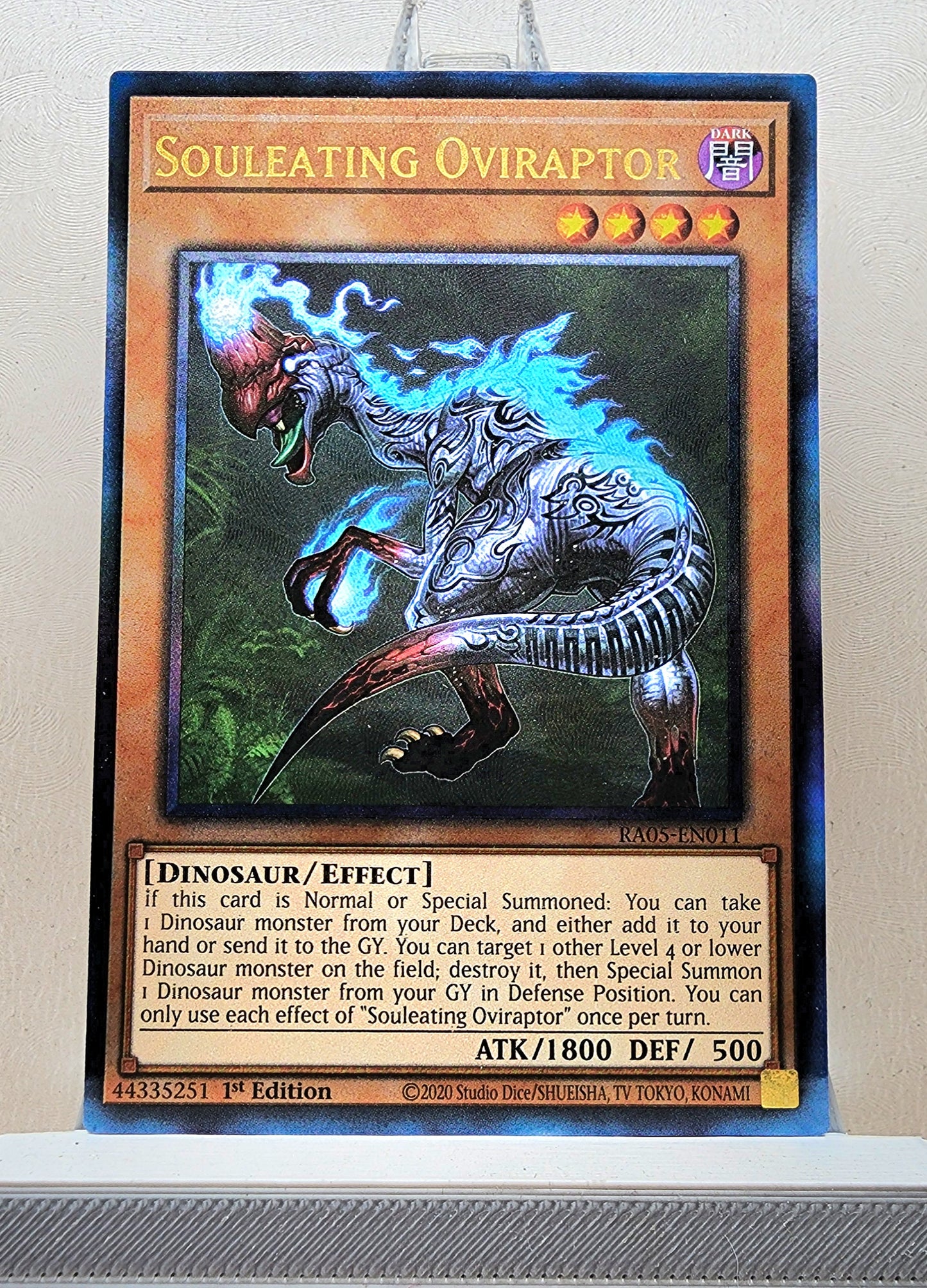 Yugioh! 1x Souleating Oviraptor (RA05 - Prismatic Ultimate Rare) 1st Edition