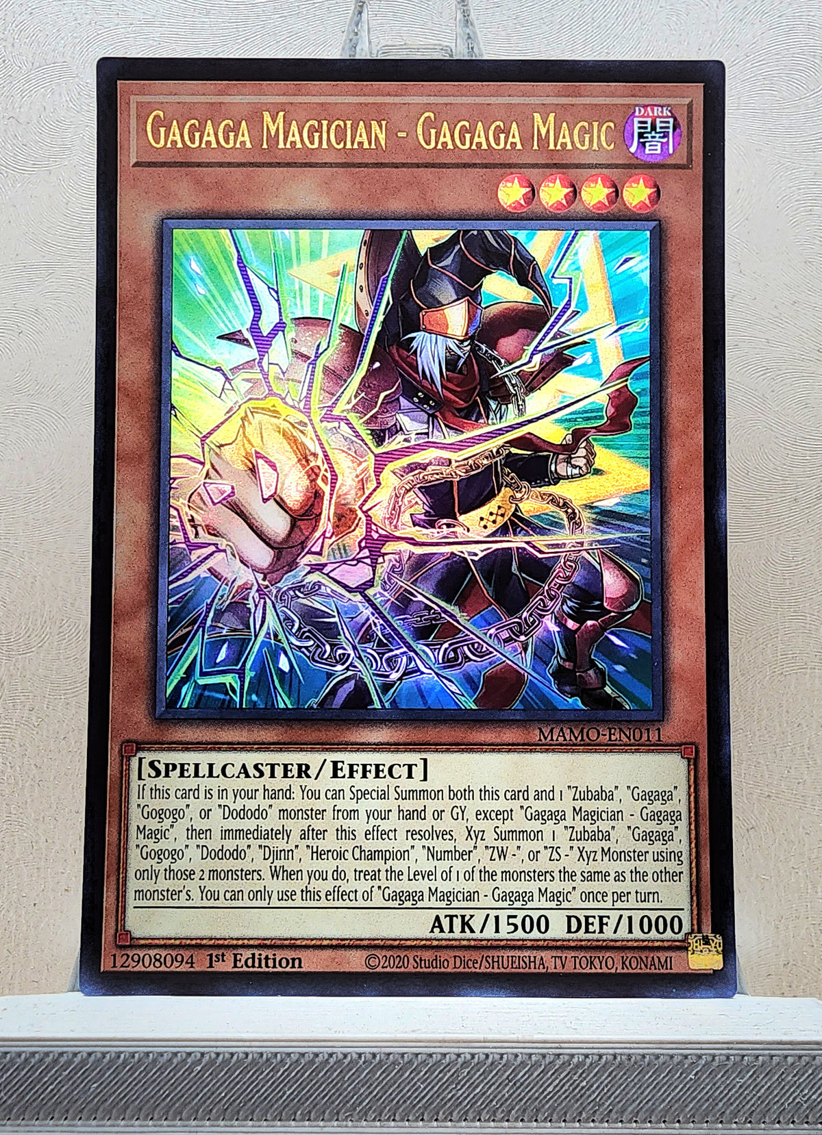 Yugioh! 1x Gagaga Magician - Gagaga Magic (MAMO - Ultra Rare) 1st Edition