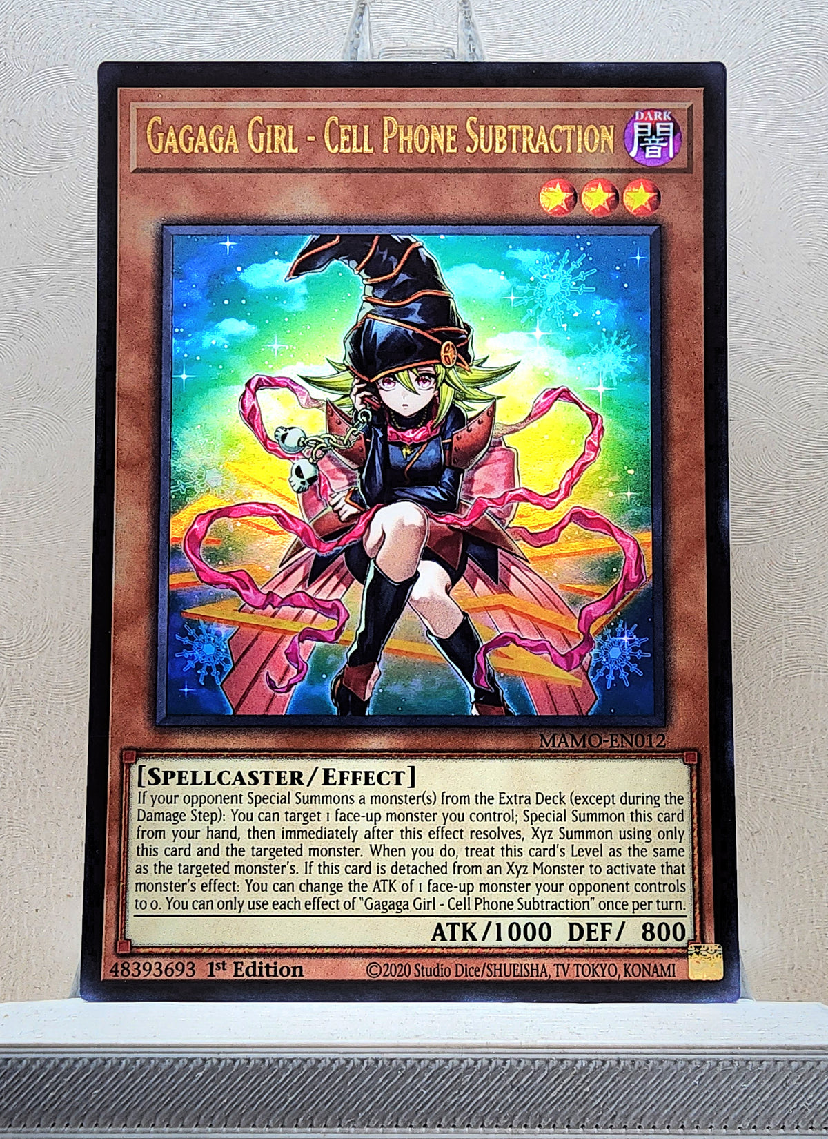 Yugioh! 1x Gagaga Girl - Cell Phone Subtraction (MAMO - Ultra Rare) 1st Edition