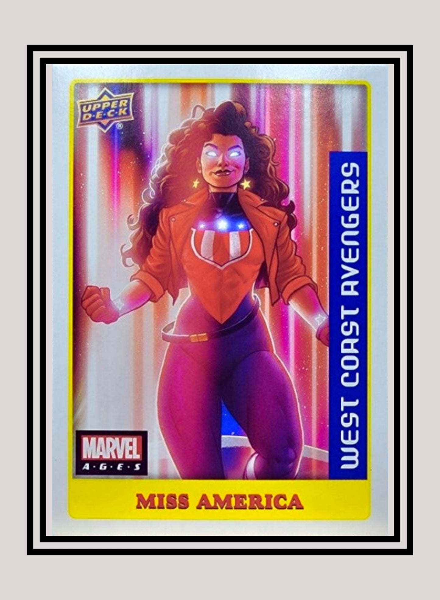 Marvel! 1x Miss America - Sticker (#012 - 2020 Upper Deck Marvel Ages)