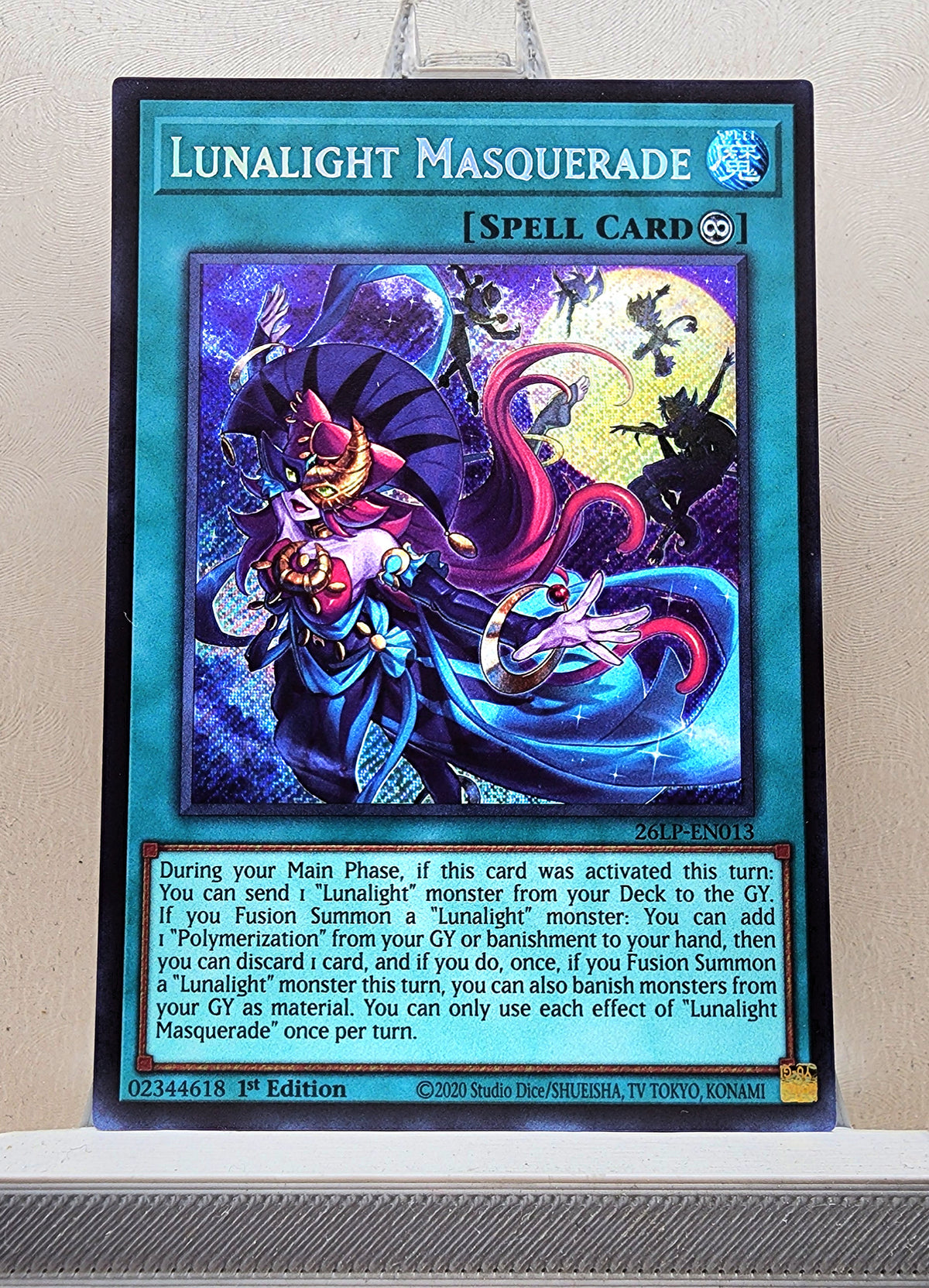 Yugioh! 1x Lunalight Masquerade (26LP - Secret Rare) Limited Edition