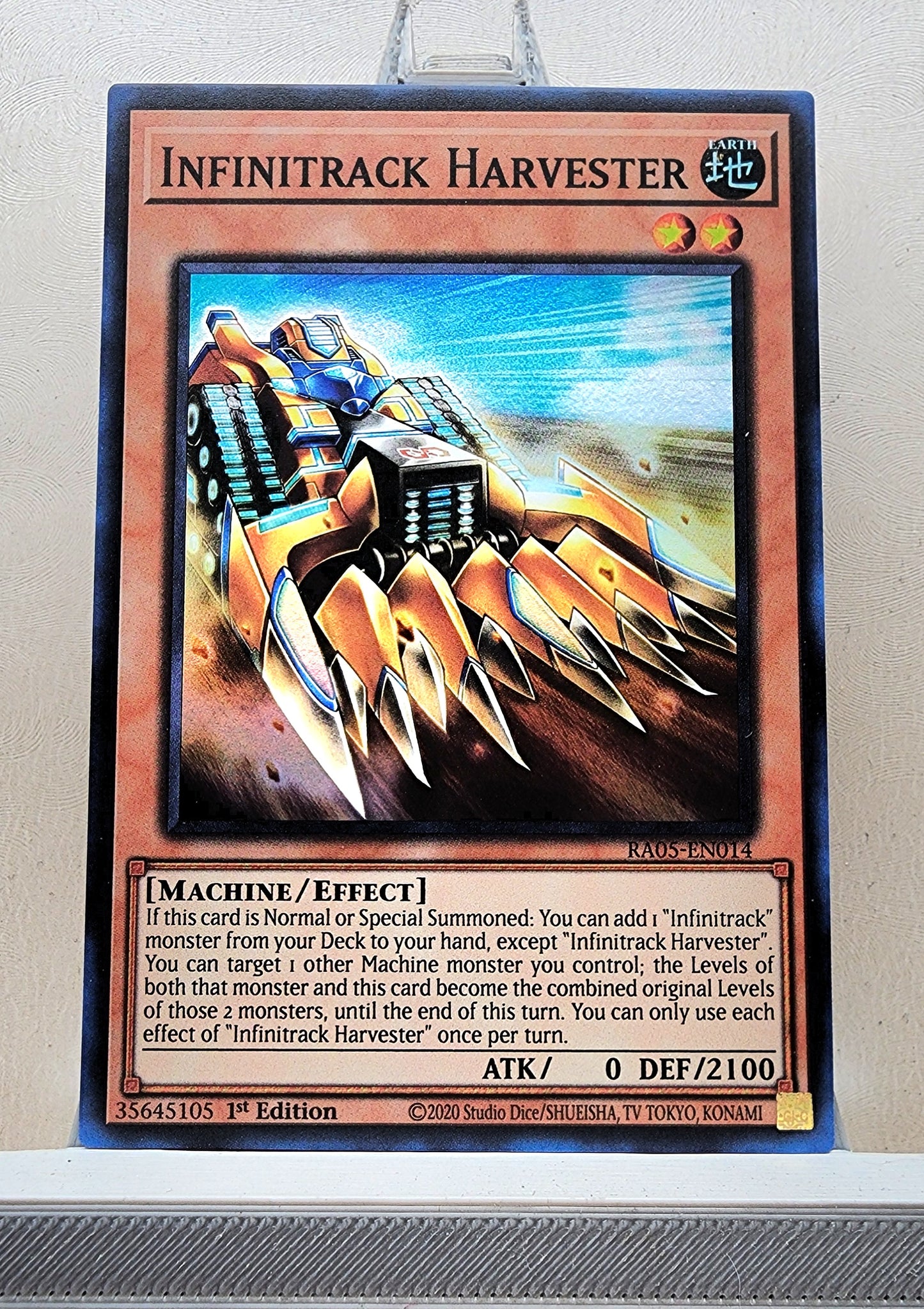 Yugioh! 1x Infinitrack Harvester (RA05 - Super Rare) 1st Edition