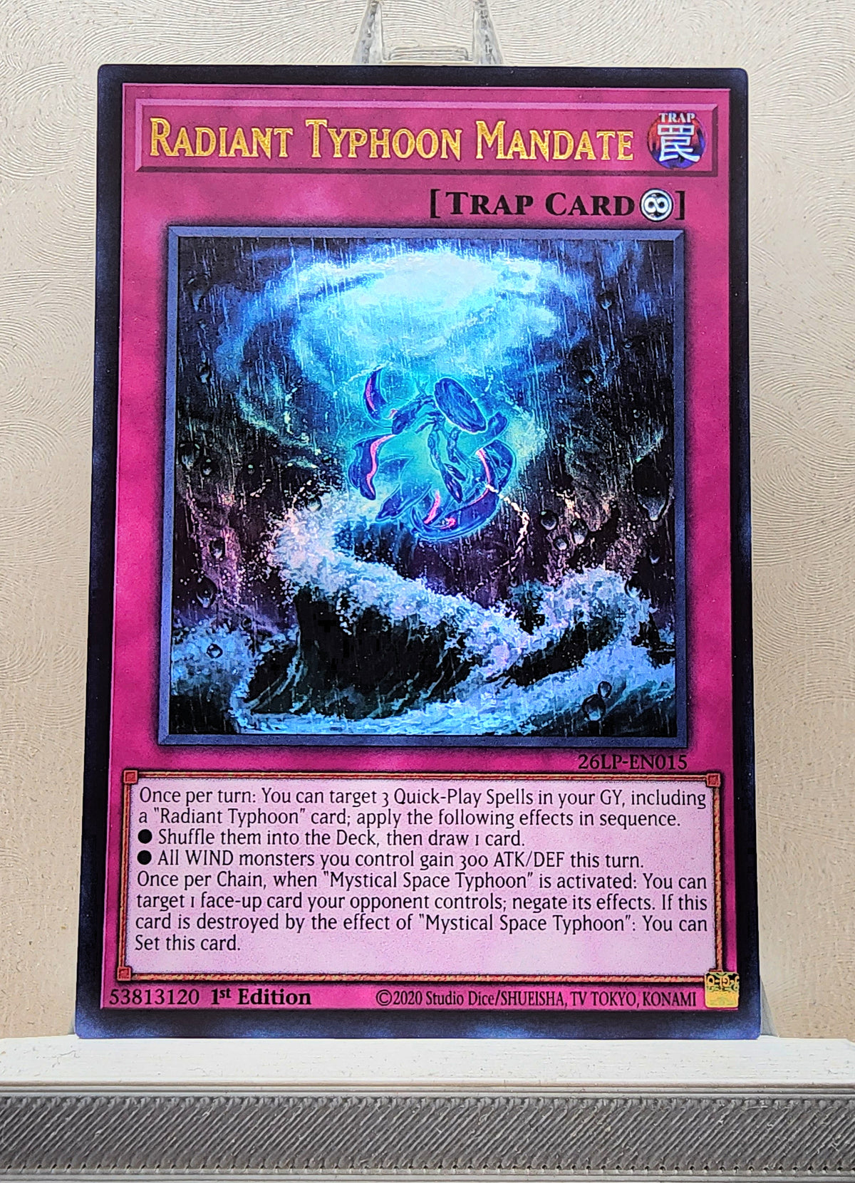 Yugioh! 1x Radiant Typhoon Mandate (26LP - Ultra Rare) Limited Edition