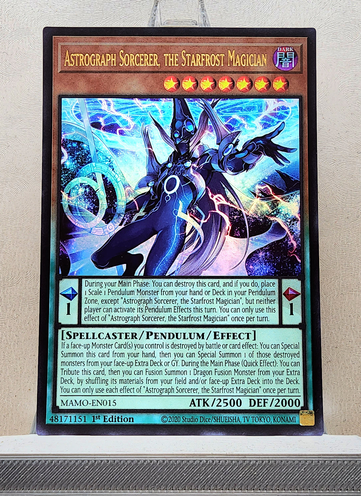 Yugioh! 1x Astrograph Sorcerer, the Starfrost Magician (MAMO - Ultra Rare) 1st Edition
