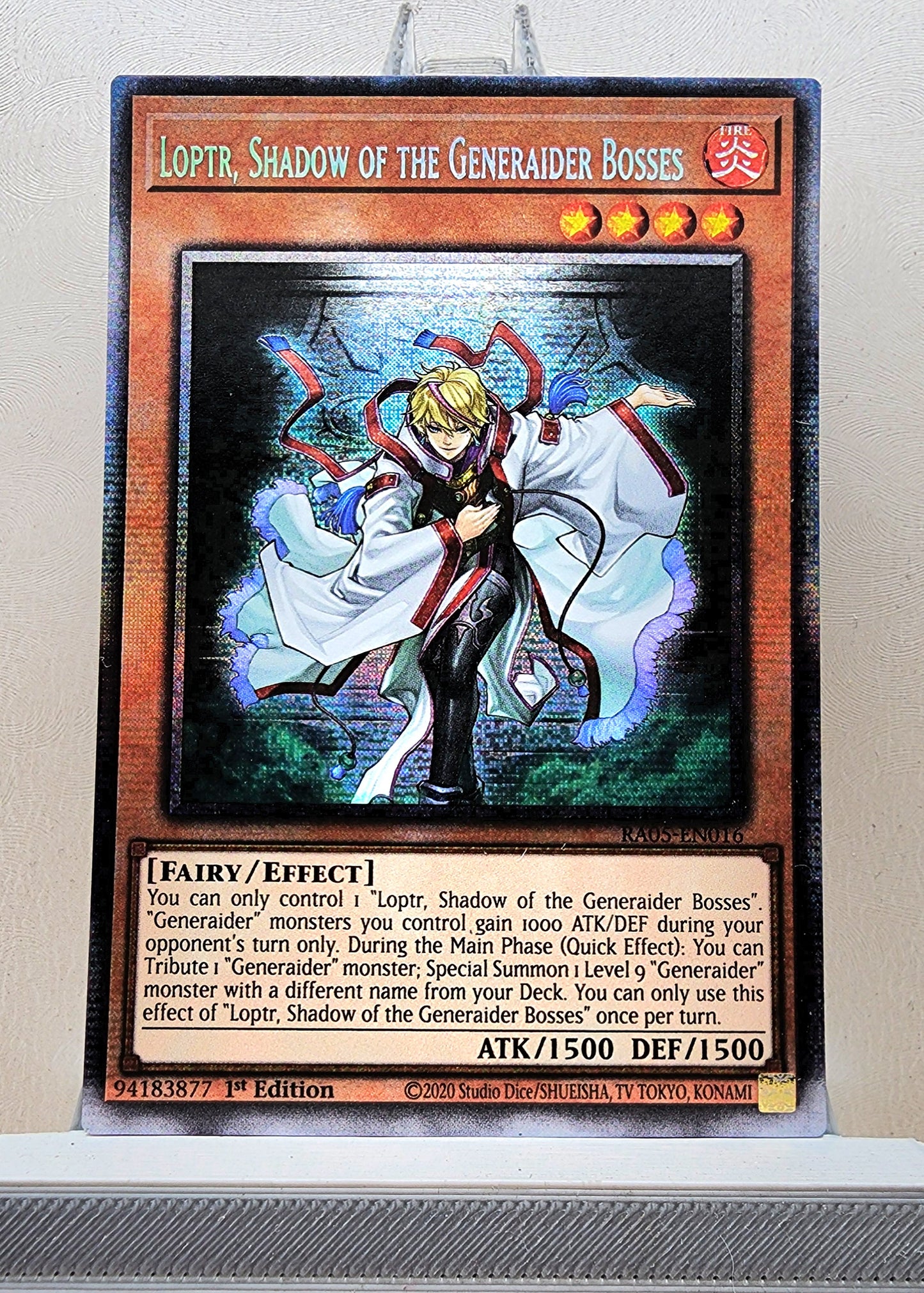 Yugioh! 1x Loptr, Shadow of the Generaider Bosses (RA05 - Starlight Rare) 1st Edition