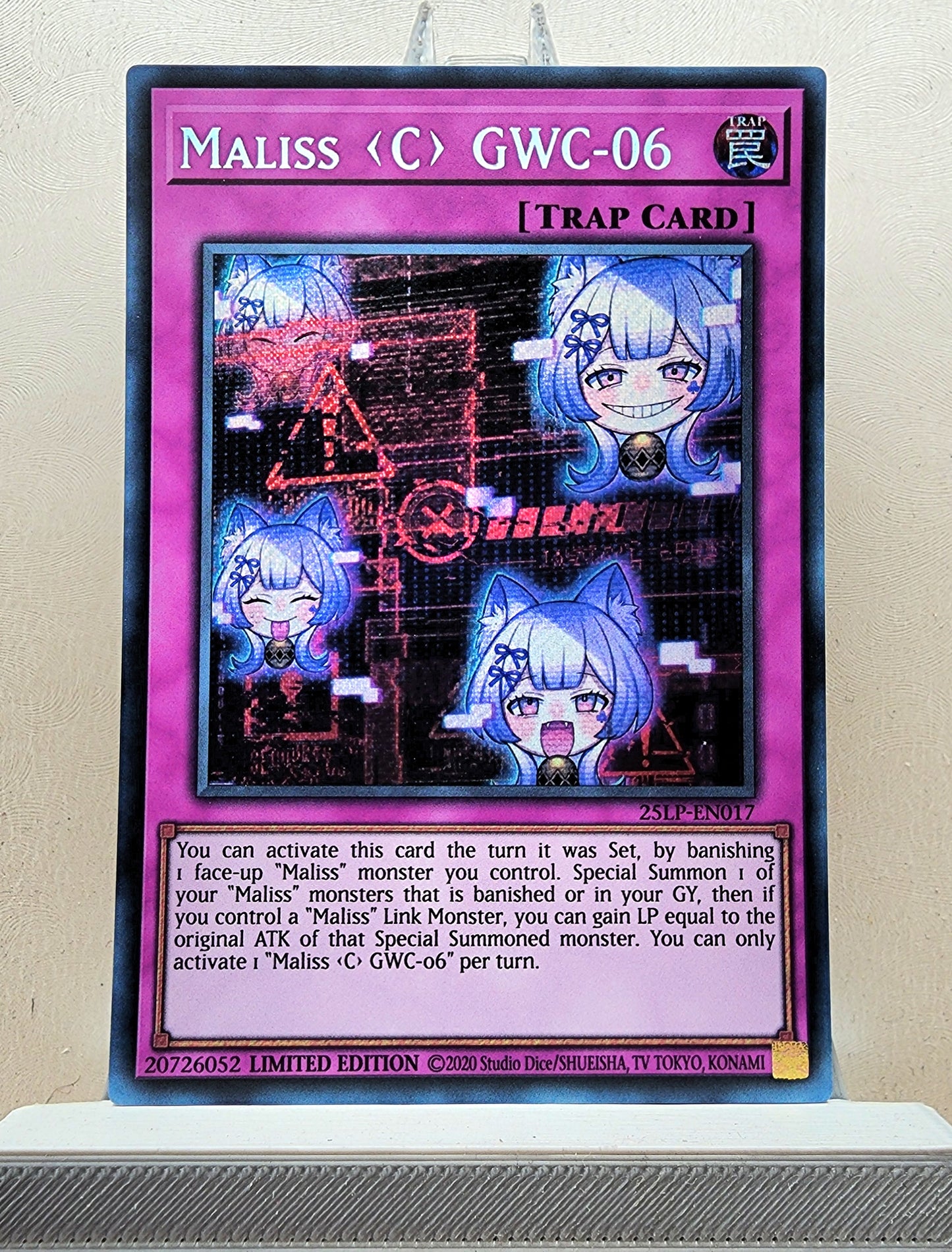 Yugioh! 1x Maliss <C> GWC-06 (25LP - Secret Rare) Limited Edition
