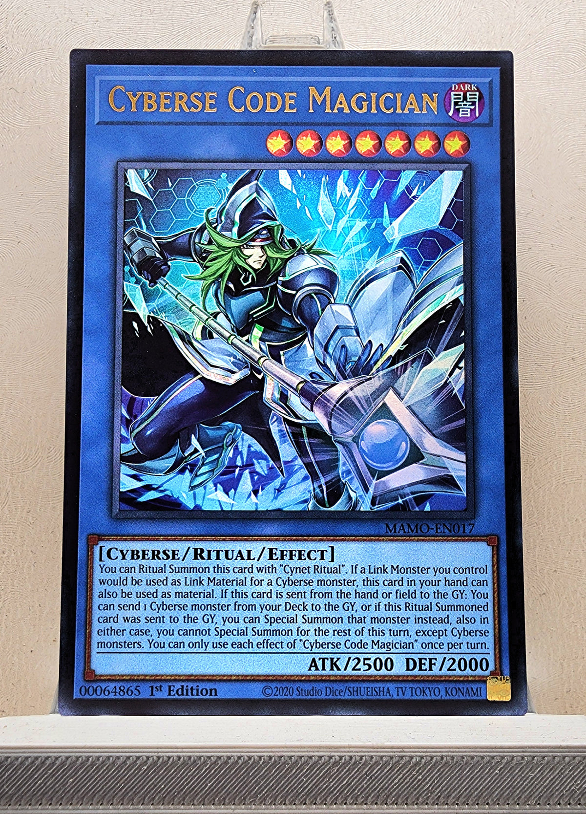 Yugioh! 1x Cyberse Code Magician (MAMO - Ultra Rare) 1st Edition