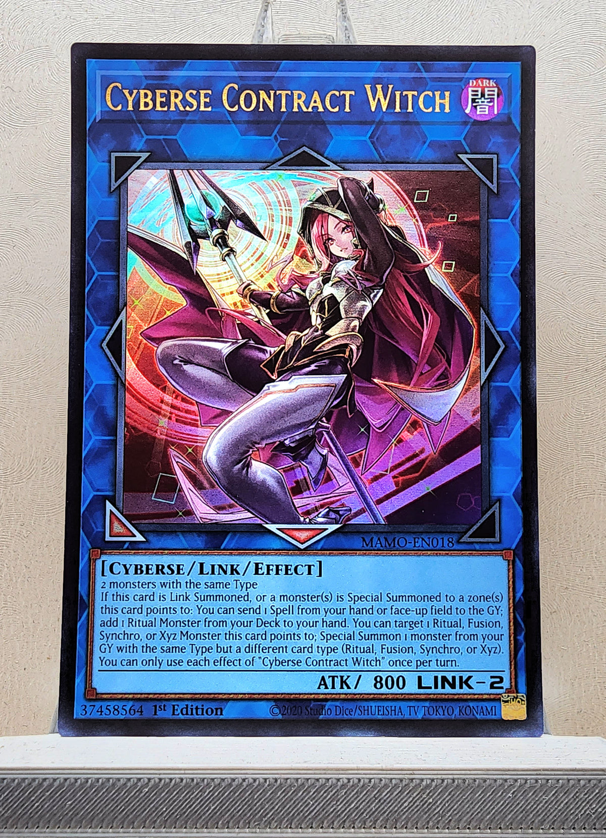 Yugioh! 1x Cyberse Contract Witch (MAMO - Ultra Rare) 1st Edition