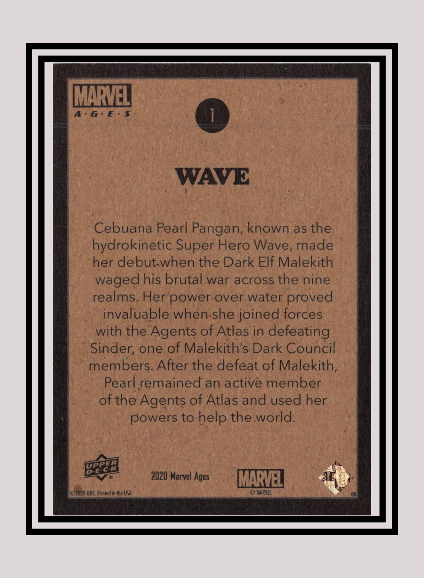 Marvel! 1x Wave - Base (#001 - 2020 Upper Deck Marvel Ages)