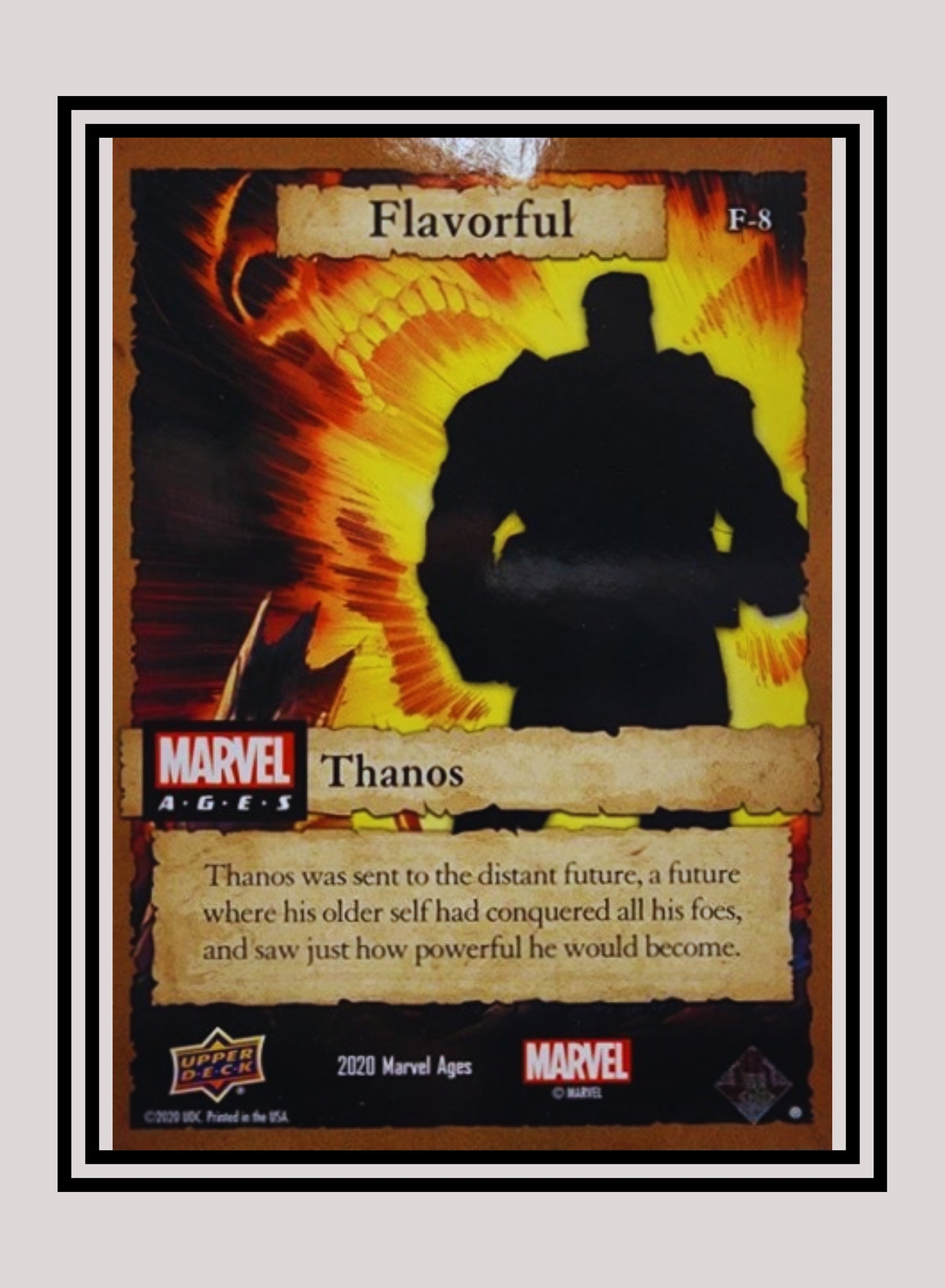 Marvel! 1x Thanos - Prism Refractor Flavorful (F-8 - 2020 Upper Deck Marvel Ages)