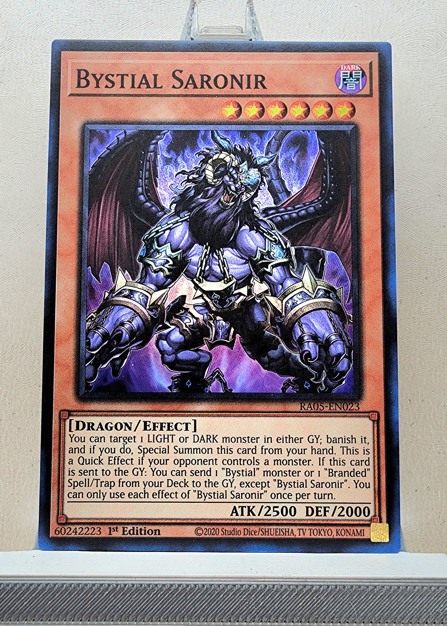 Yugioh! 1x Bystial Saronir (RA05 - Super Rare) 1st Edition