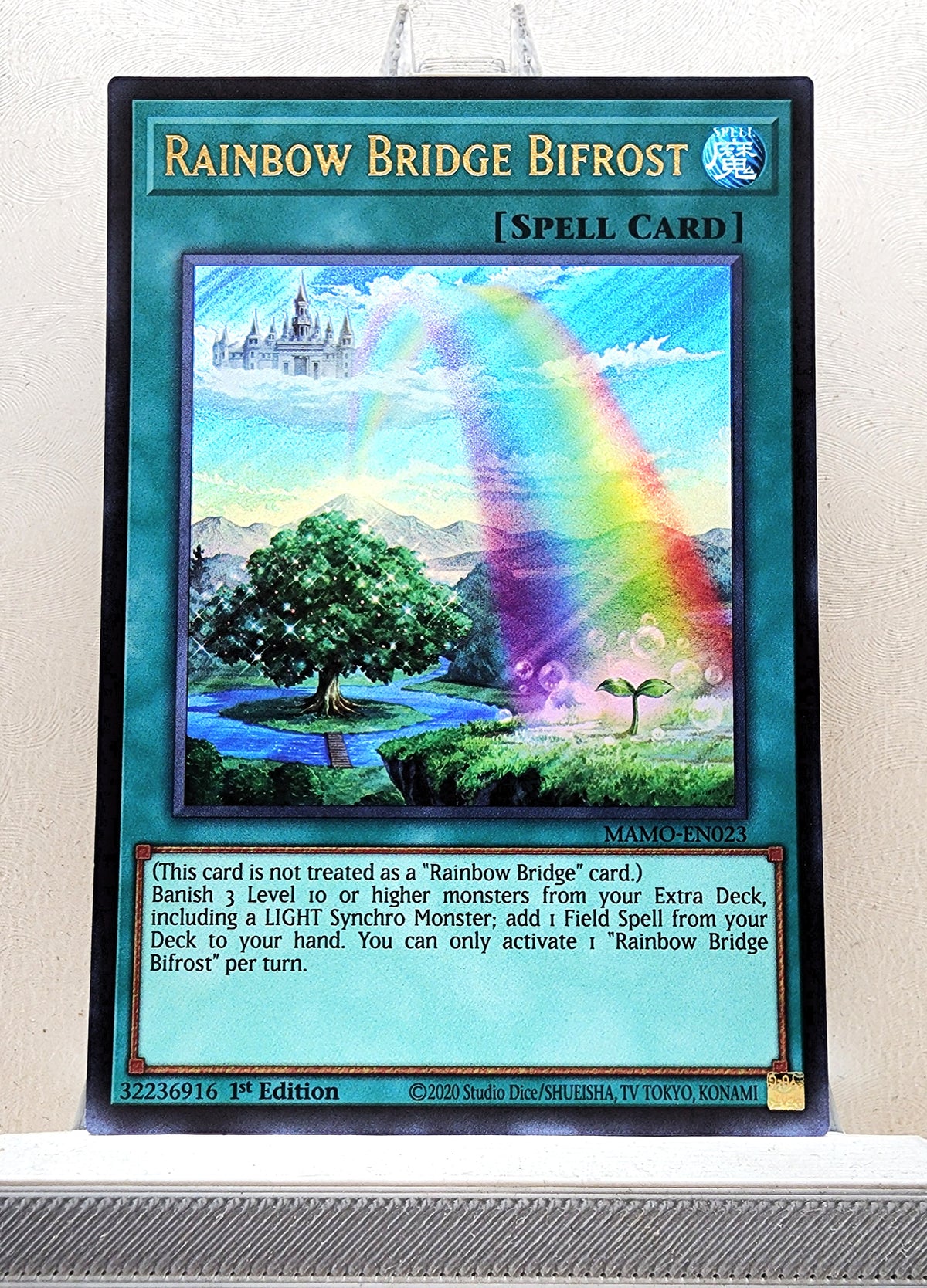 Yugioh! 1x Rainbow Bridge Bifrost (MAMO - Ultra Rare) 1st Edition