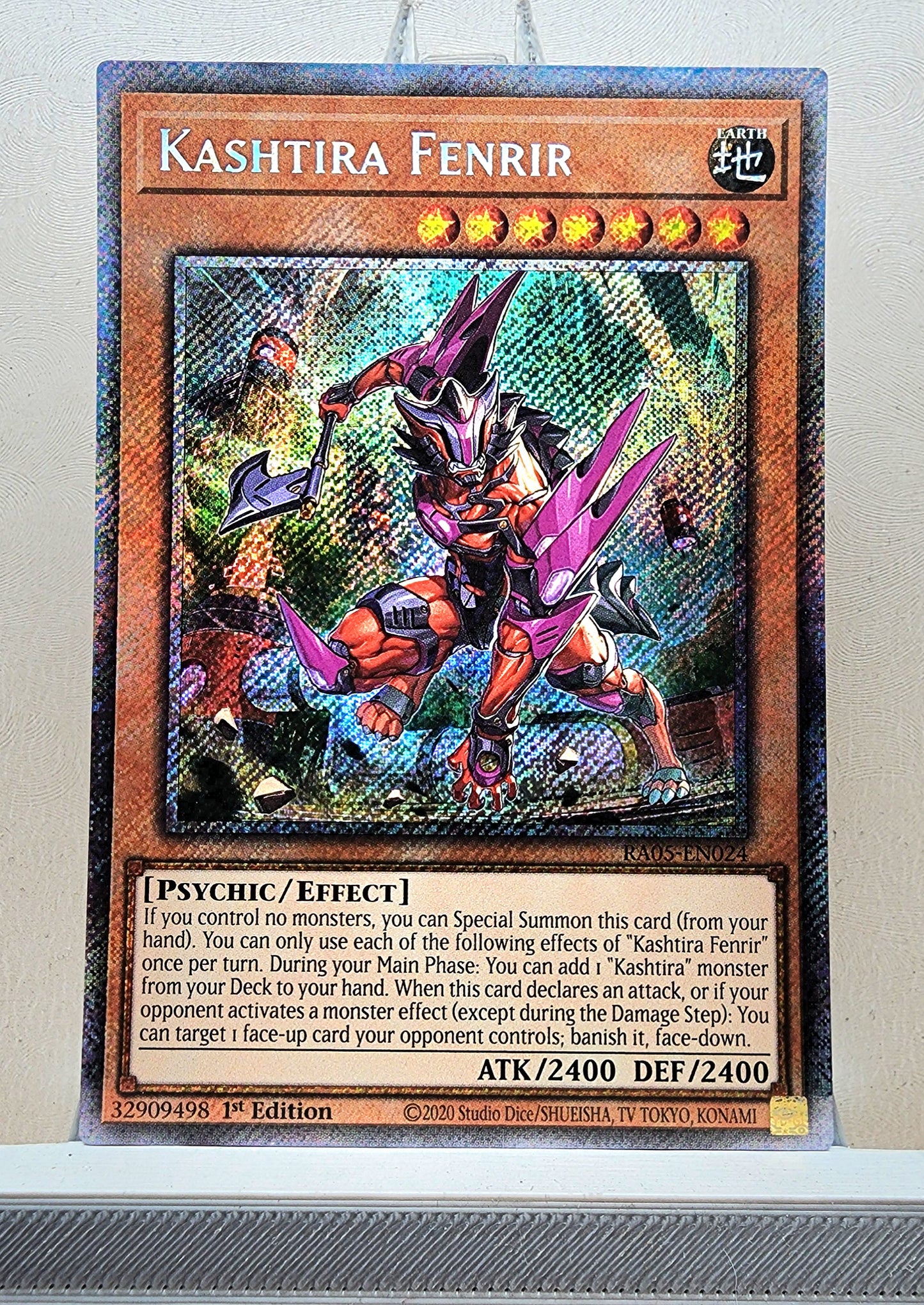 Yugioh! 1x Kashtira Fenrir (RA05 - Platinum Secret Rare) 1st Edition