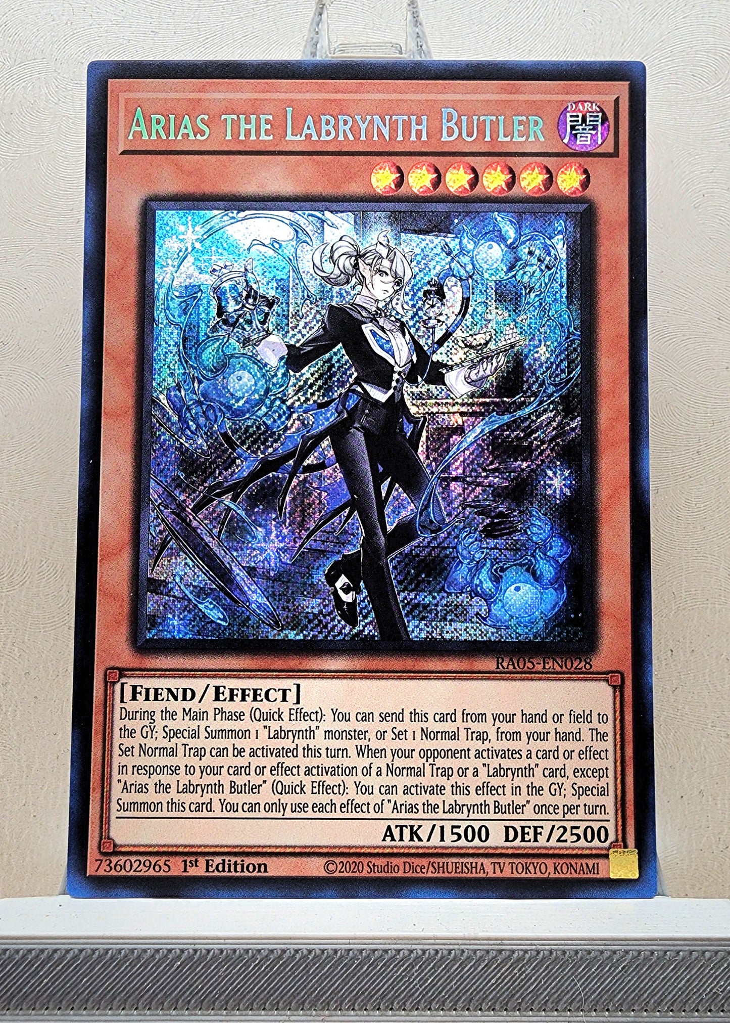 Yugioh! 1x Arias the Labrynth Butler (RA05 - Secret Rare) 1st Edition
