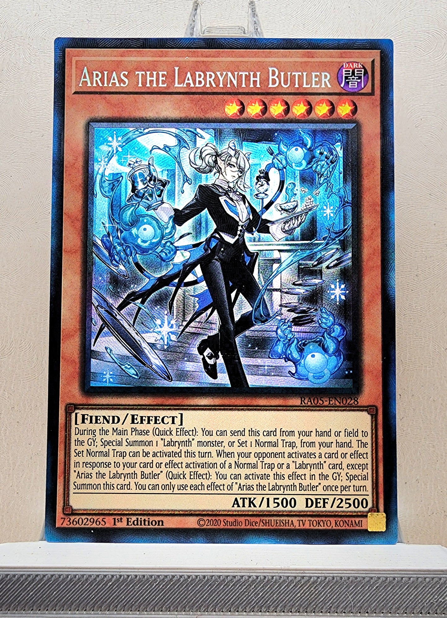 Yugioh! 1x Arias the Labrynth Butler (RA05 - Prismatic Collectors Rare) 1st Edition
