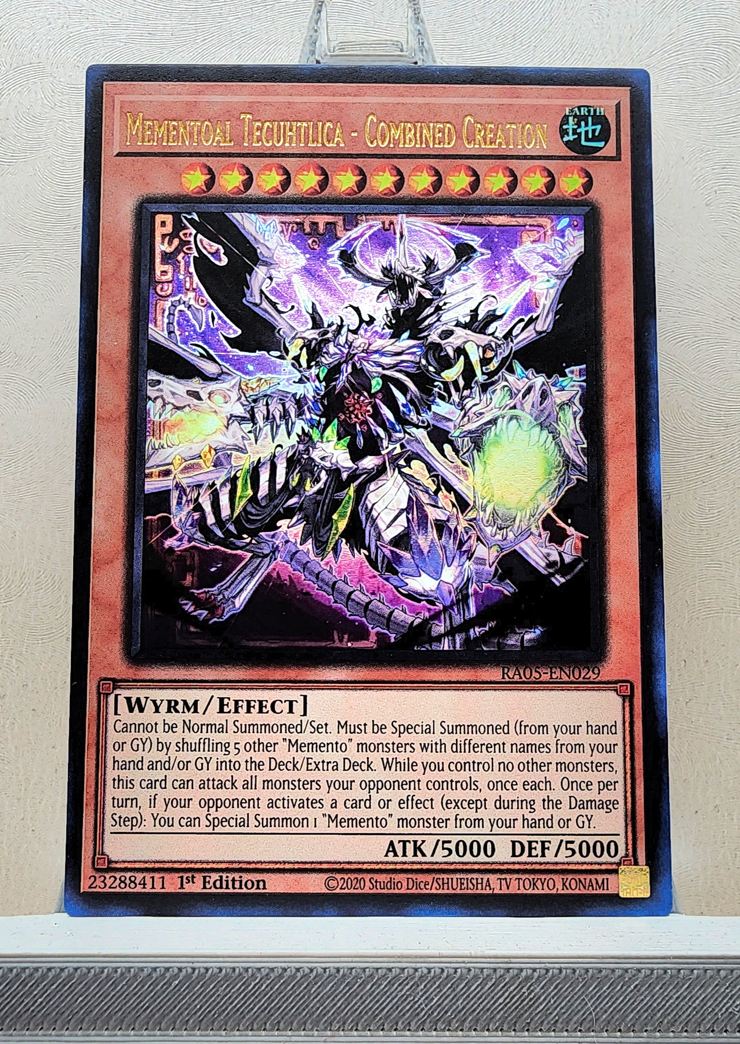 Yugioh! 1x Mementoal Tecuhtlica - Combined Creation (RA05 - Ultra Rare) 1st Edition