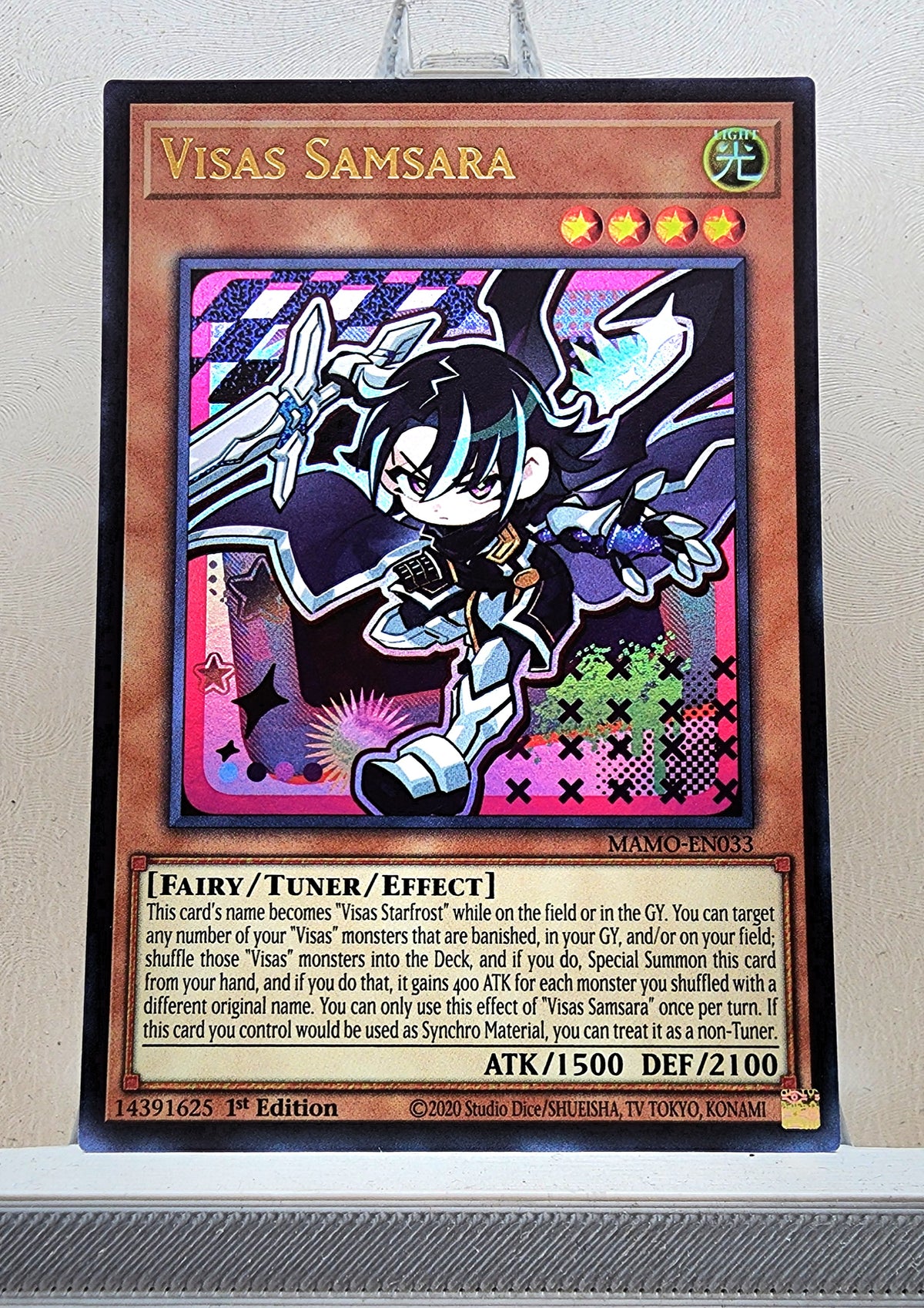 Yugioh! 1x Visas Samsara Chibi Artwork (MAMO - Ultra Rare) 1st Edition