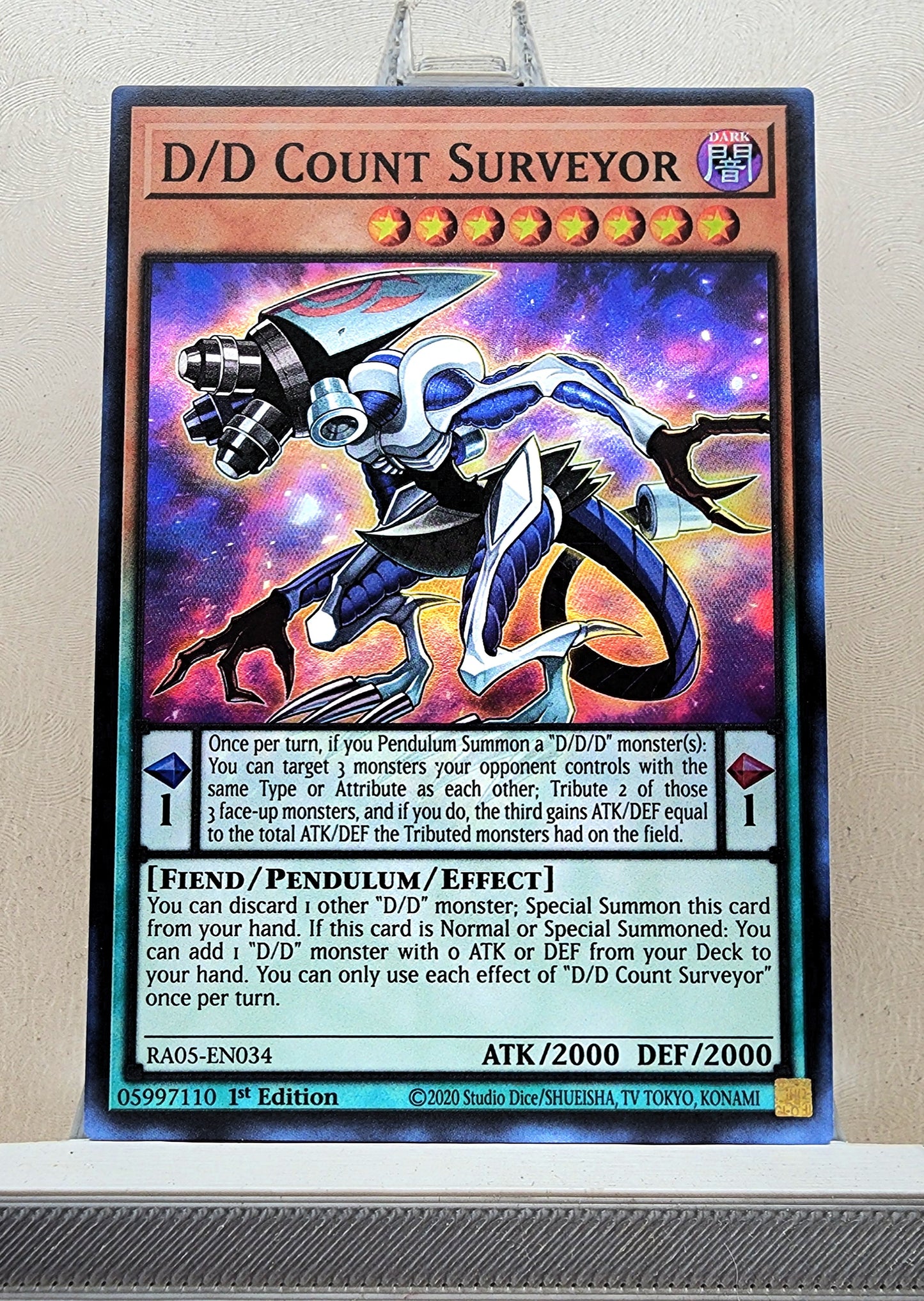 Yugioh! 1x D/D Count Surveyor (RA05 - Super Rare) 1st Edition