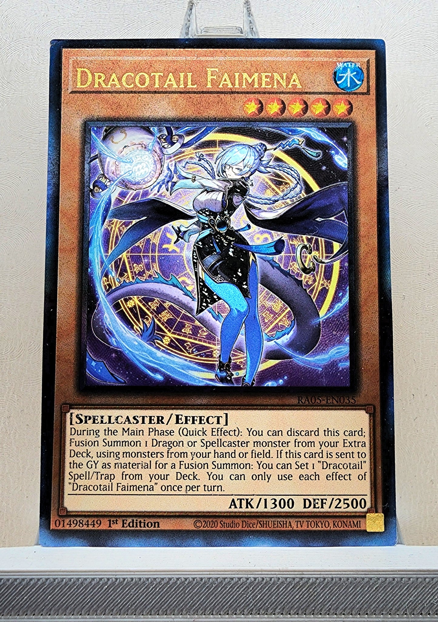 Yugioh! 1x Dracotail Faimena (RA05 - Prismatic Ultimate Rare) 1st Edition