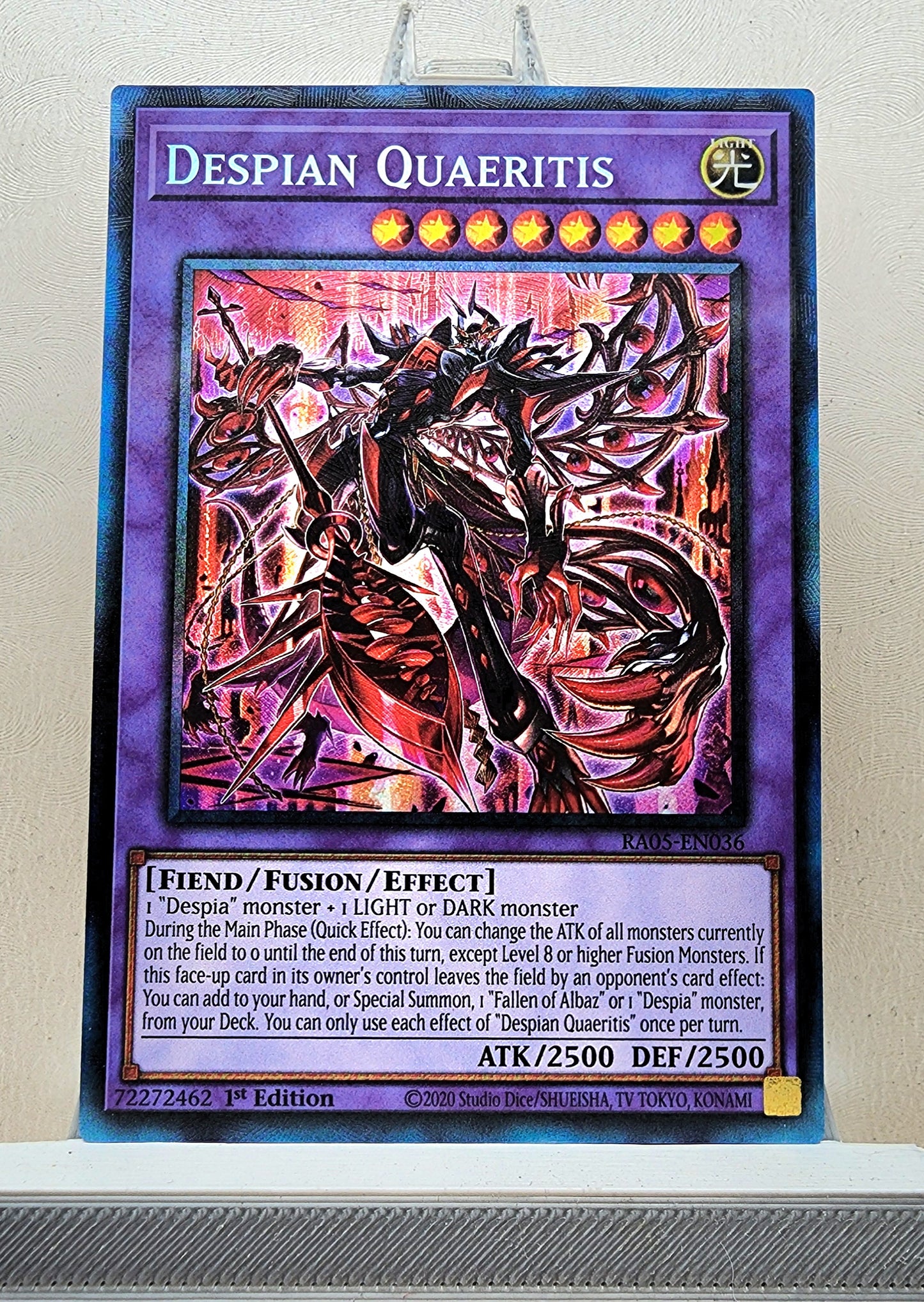 Yugioh! 1x Despian Quaeritis (RA05 - Prismatic Collectors Rare) 1st Edition