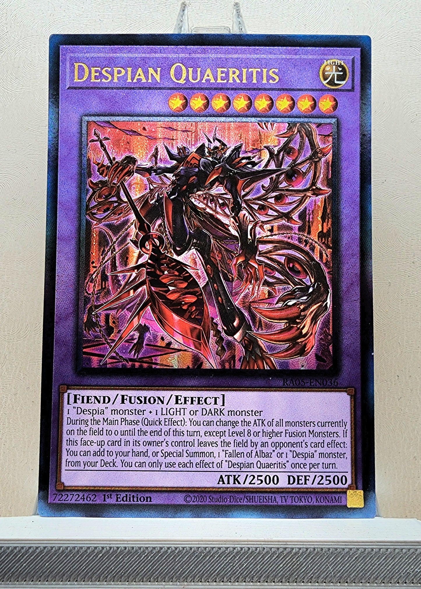 Yugioh! 1x Despian Quaeritis (RA05 - Prismatic Ultimate Rare) 1st Edition