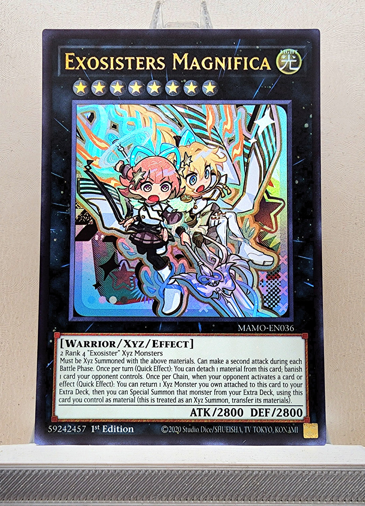 Yugioh! 1x Exosisters Magnifica Chibi Artwork (MAMO - Ultra Rare) 1st Edition