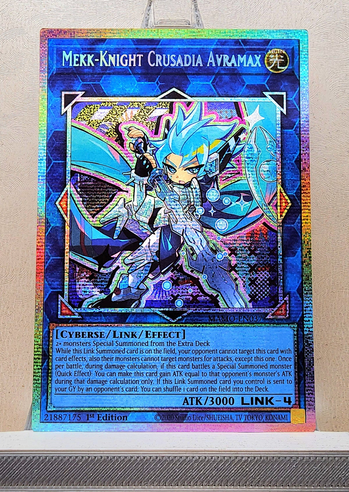 Yugioh! 1x Mekk-Knight Crusadia Avramax Chibi Artwork (MAMO - Starlight Rare) 1st Edition
