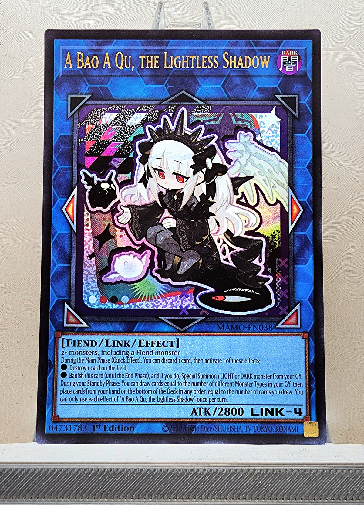 Yugioh! 1x A Bao A Qu, the Lightless Shadow Chibi Artwork (MAMO - Ultra Rare) 1st Edition