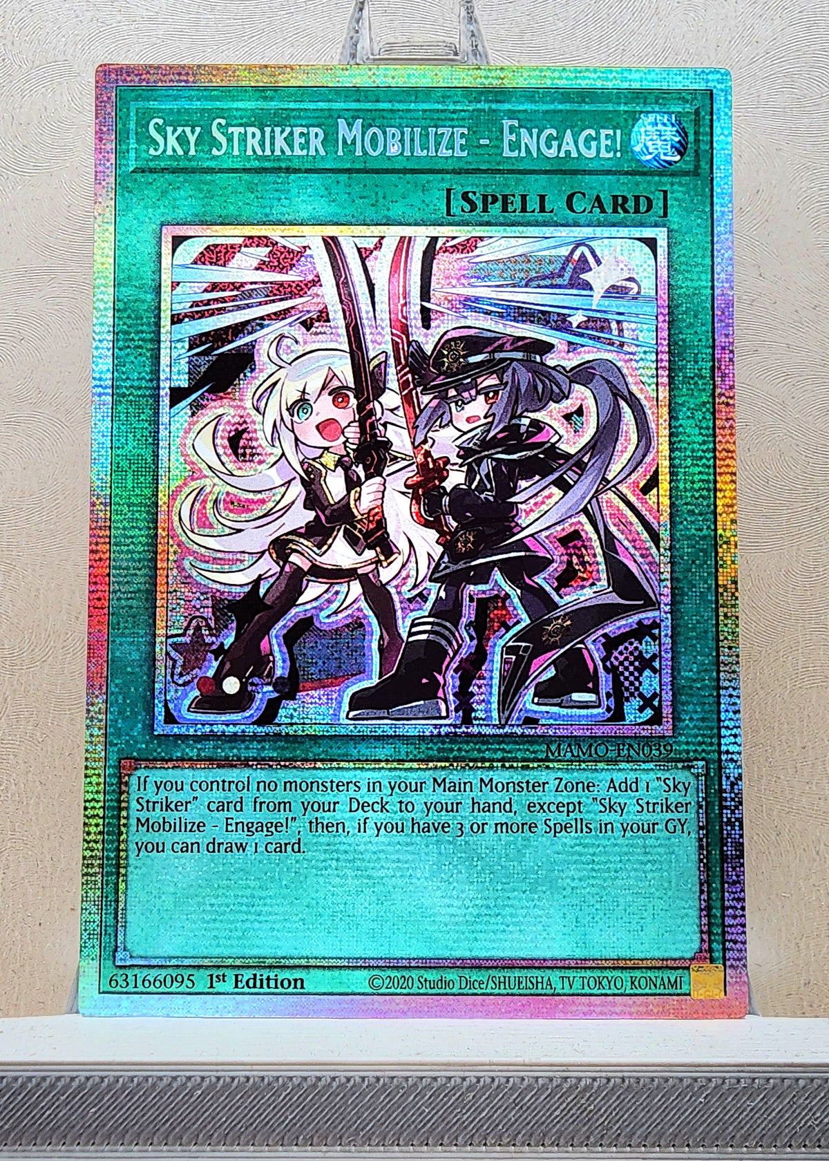 Yugioh! 1x Sky Striker Mobilize - Engage Chibi Artwork (MAMO - Starlight Rare) 1st Edition