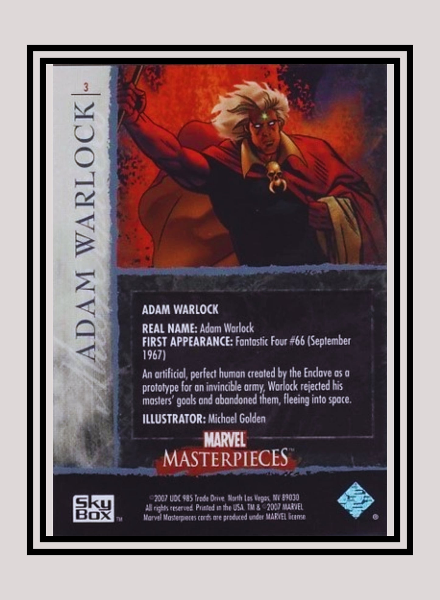 Marvel! 1x Adam Warlock - Base (#03 - 2007 Upper Deck Marvel Masterpieces)