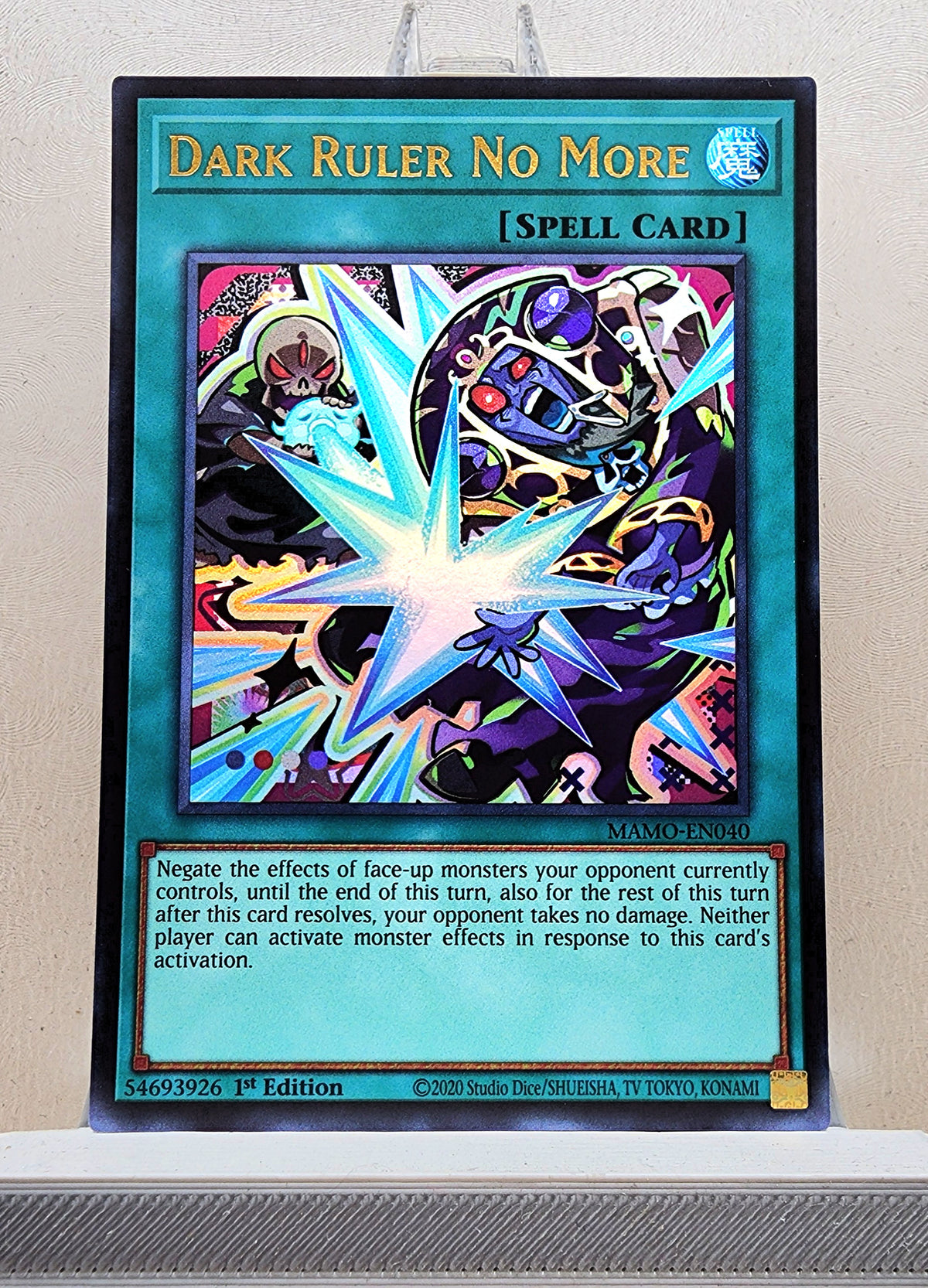 Yugioh! 1x Dark Ruler No More Chibi Artwork (MAMO - Ultra Rare) 1st Edition