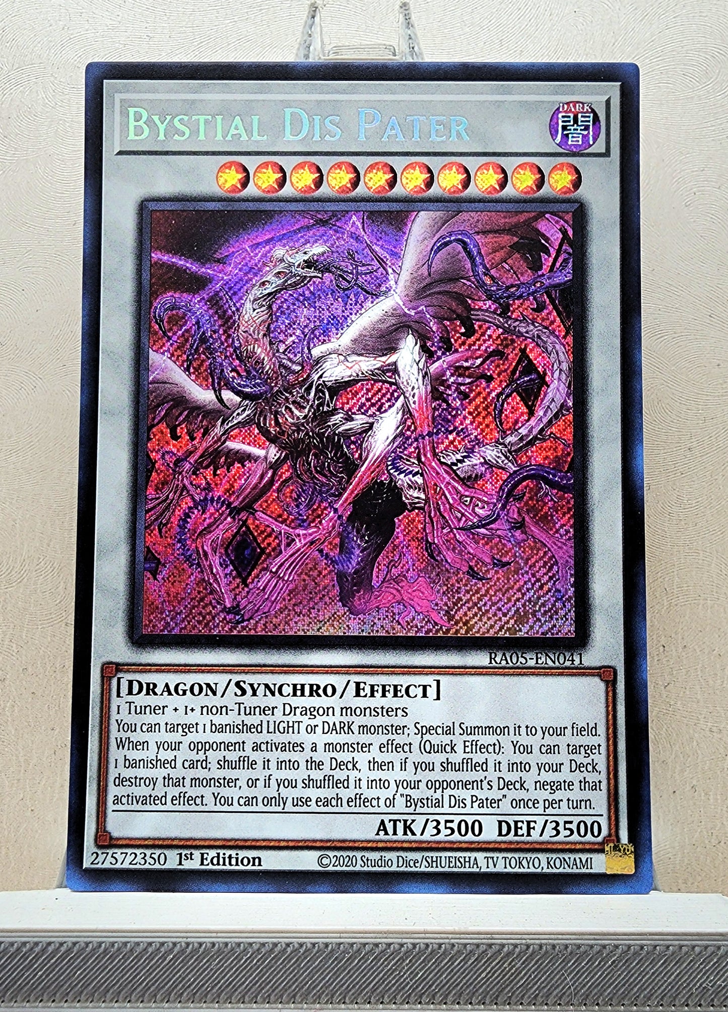 Yugioh! 1x Bystial Dis Pater (RA05 - Secret Rare) 1st Edition