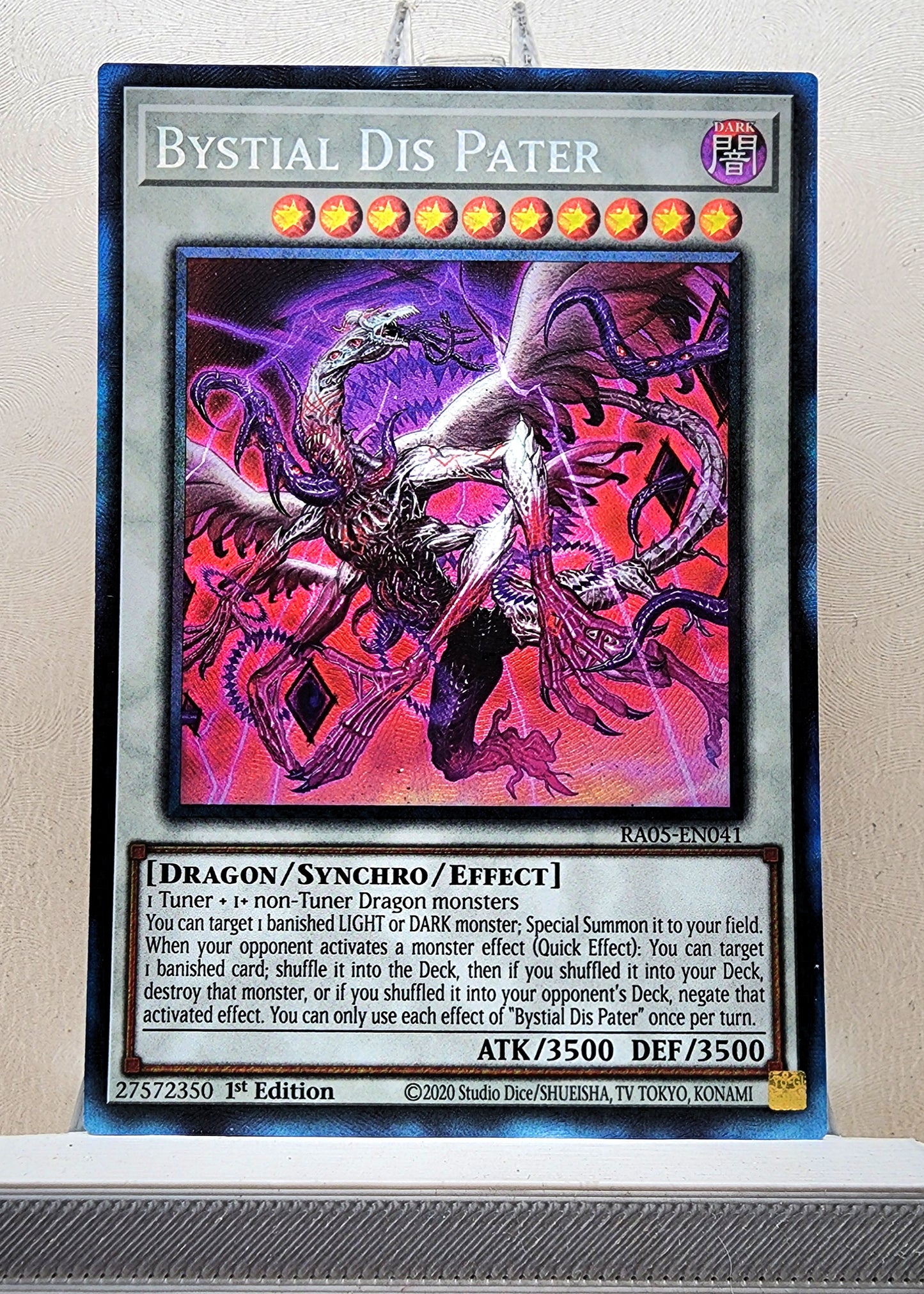 Yugioh! 1x Bystial Dis Pater (RA05 - Prismatic Collectors Rare) 1st Edition