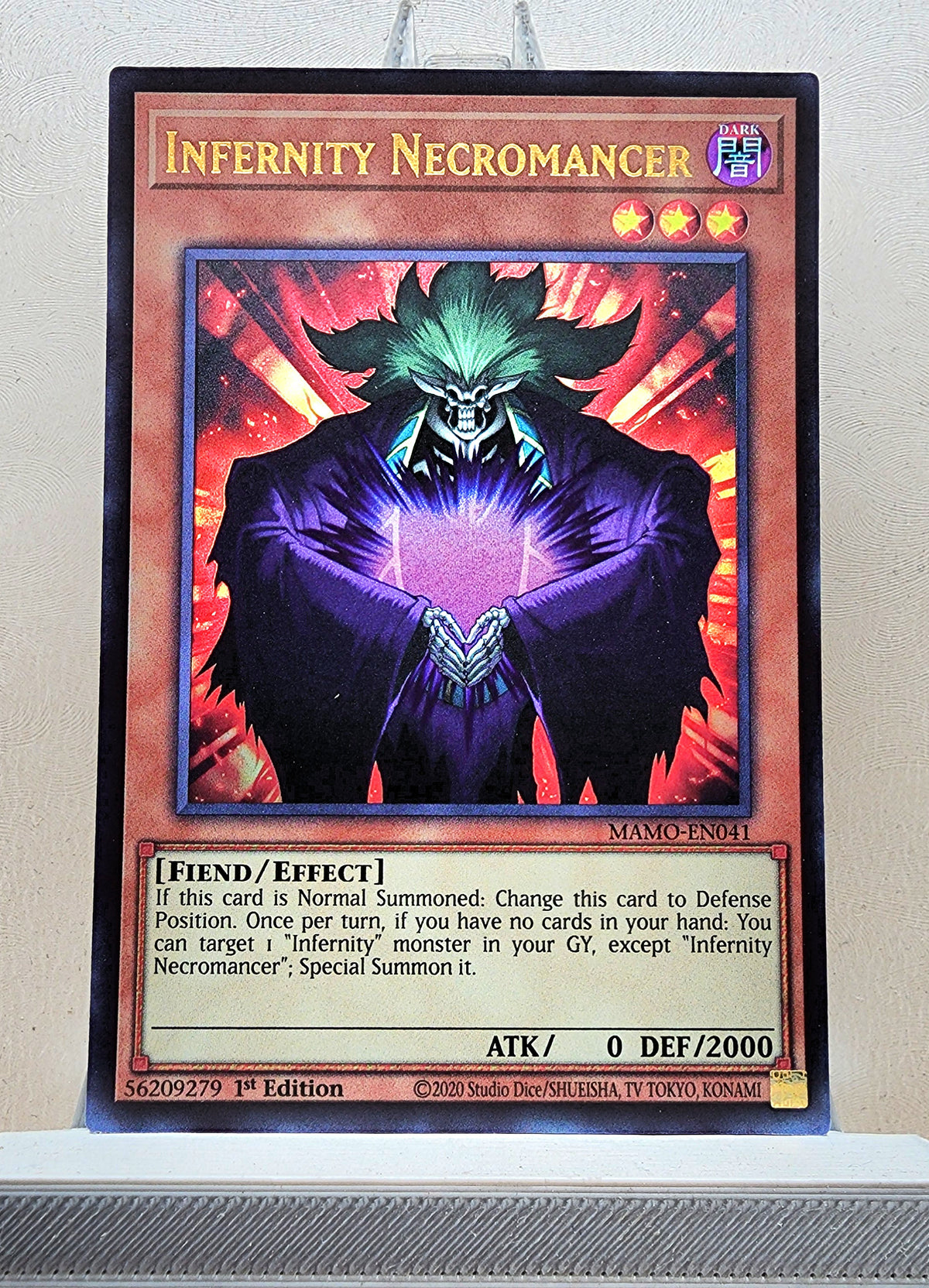 Yugioh! 1x Infernity Necromancer (MAMO - Ultra Rare) 1st Edition