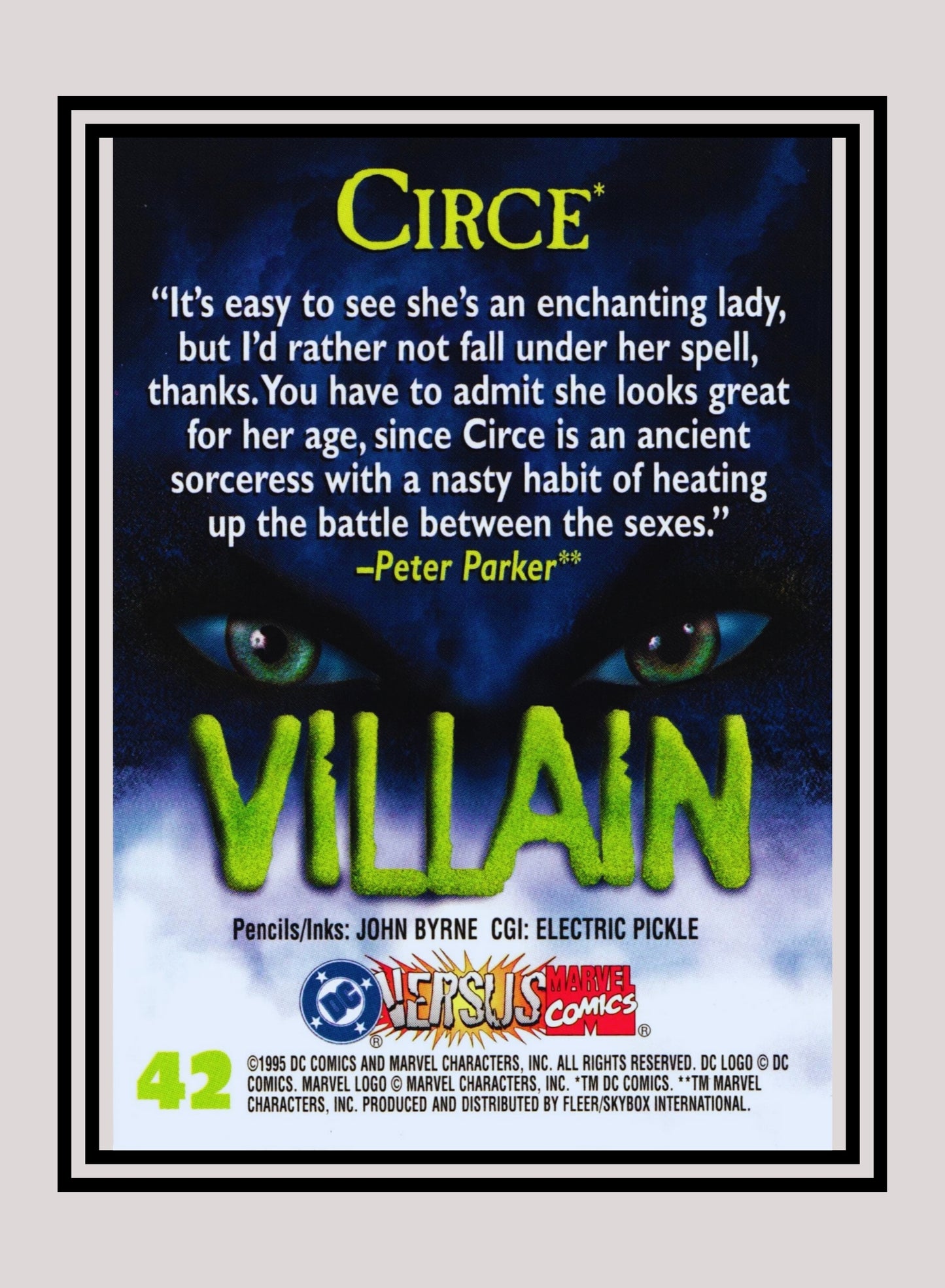 Marvel! 1x Circe - Base (#042 - 1995 Fleer DC vs. Marvel Comics)