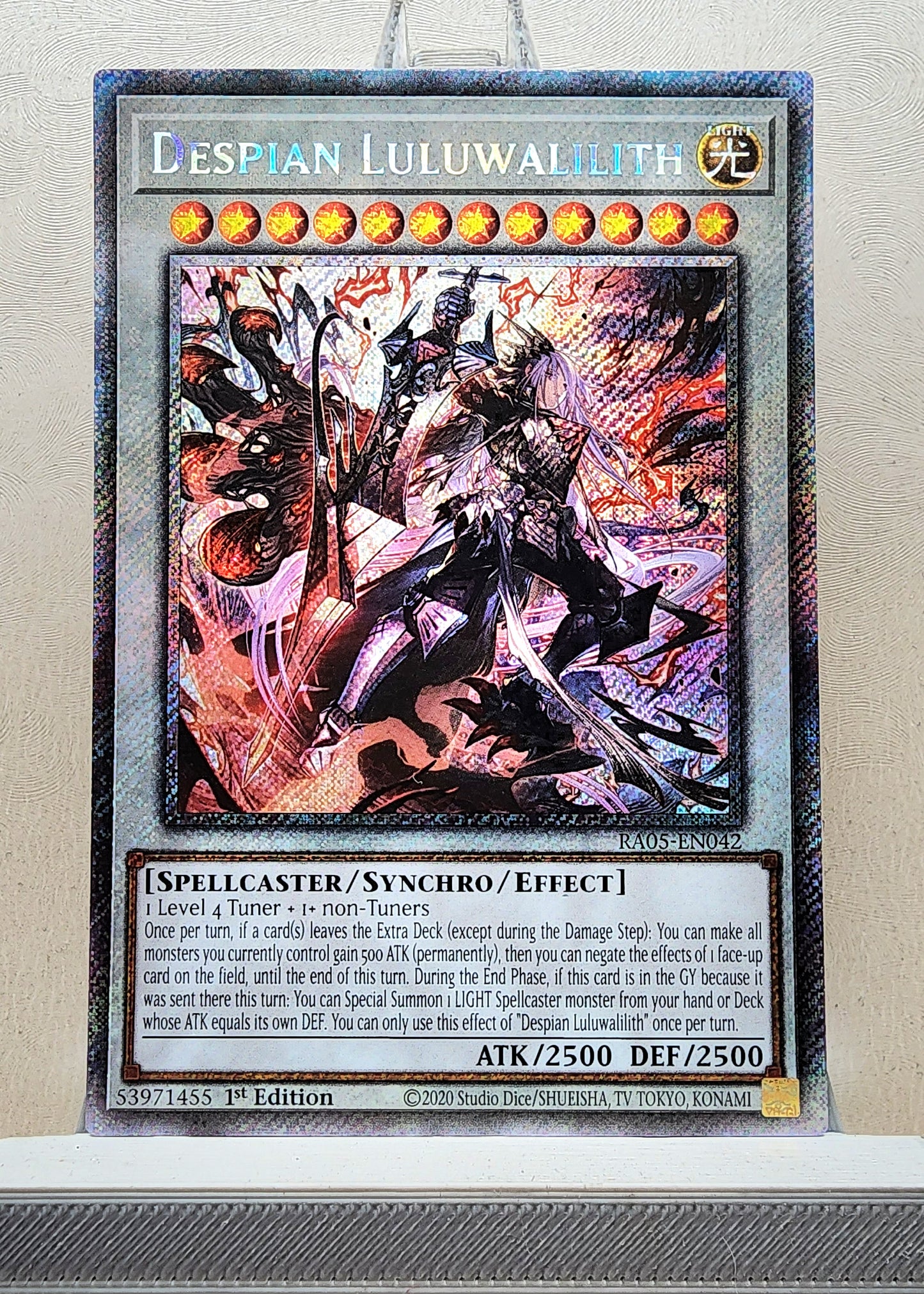 Yugioh! 1x Despian Luluwalilith (RA05 - Platinum Secret Rare) 1st Edition