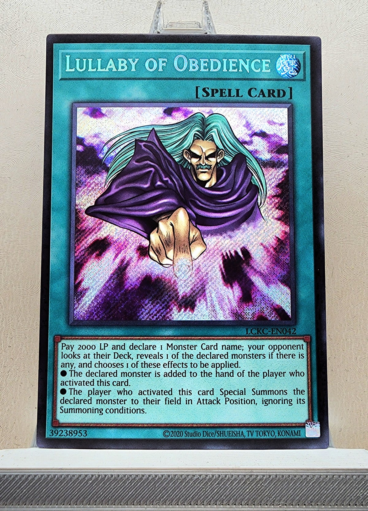 Yugioh! 1x Lullaby of Obedience (LCKC - Secret Rare) Unli Edition