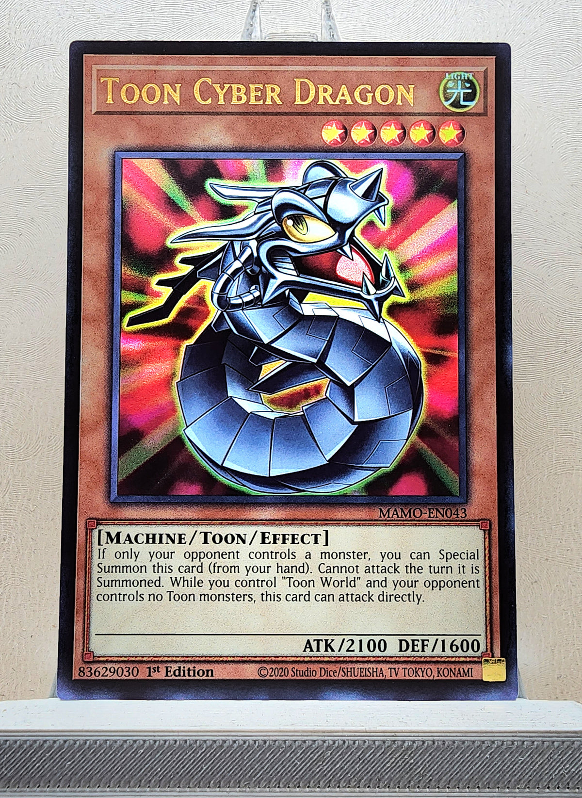 Yugioh! 1x Toon Cyber Dragon (MAMO - Ultra Rare) 1st Edition