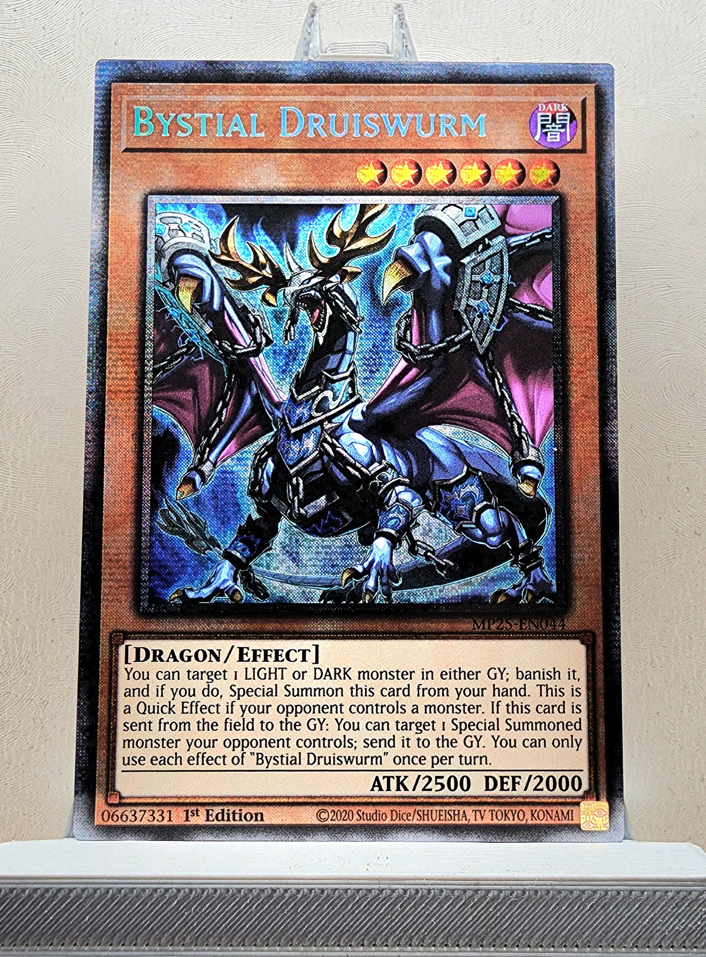 Yugioh! 1x Bystial Druiswurm (MP25 - Starlight Rare) 1st Edition