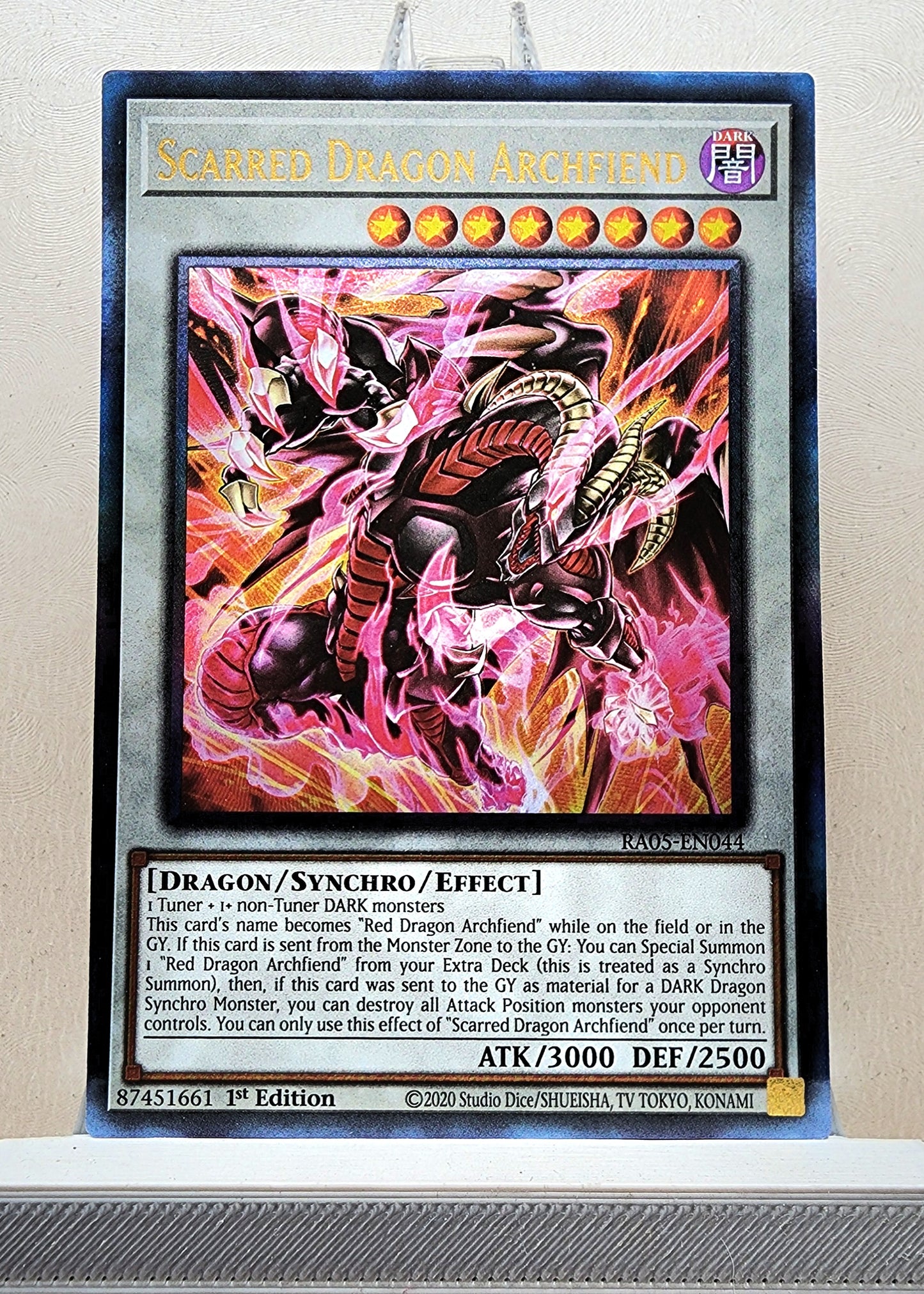 Yugioh! 1x Scarred Dragon Archfiend (RA05 - Prismatic Ultimate Rare) 1st Edition